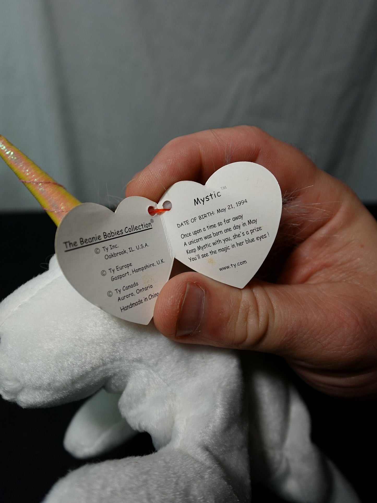 Ty Inc Beanie Babies Mystic Unicorn Plush Toy