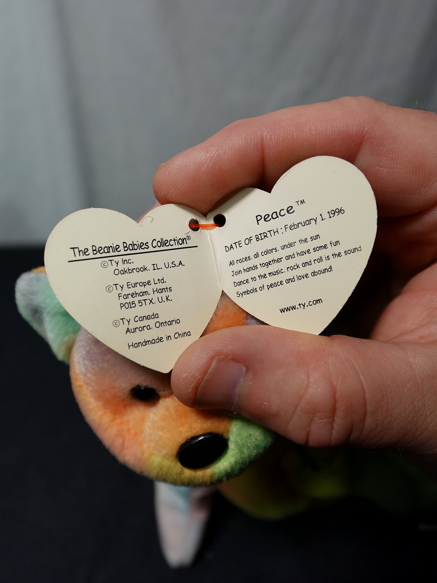 Ty Inc Beanie Babies Polyester Fiber Stuffed Animal