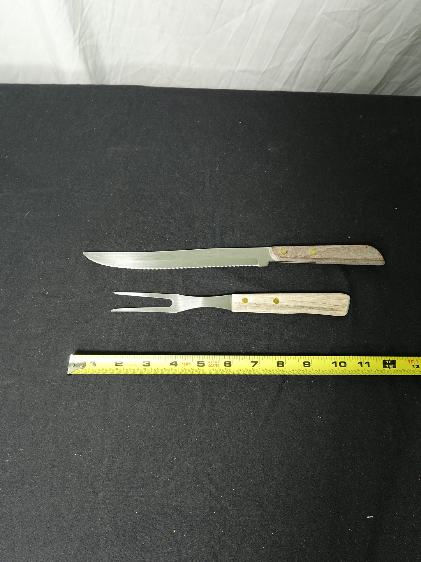 Washington Forge Carving Knife and Fork Set Stainless Steel