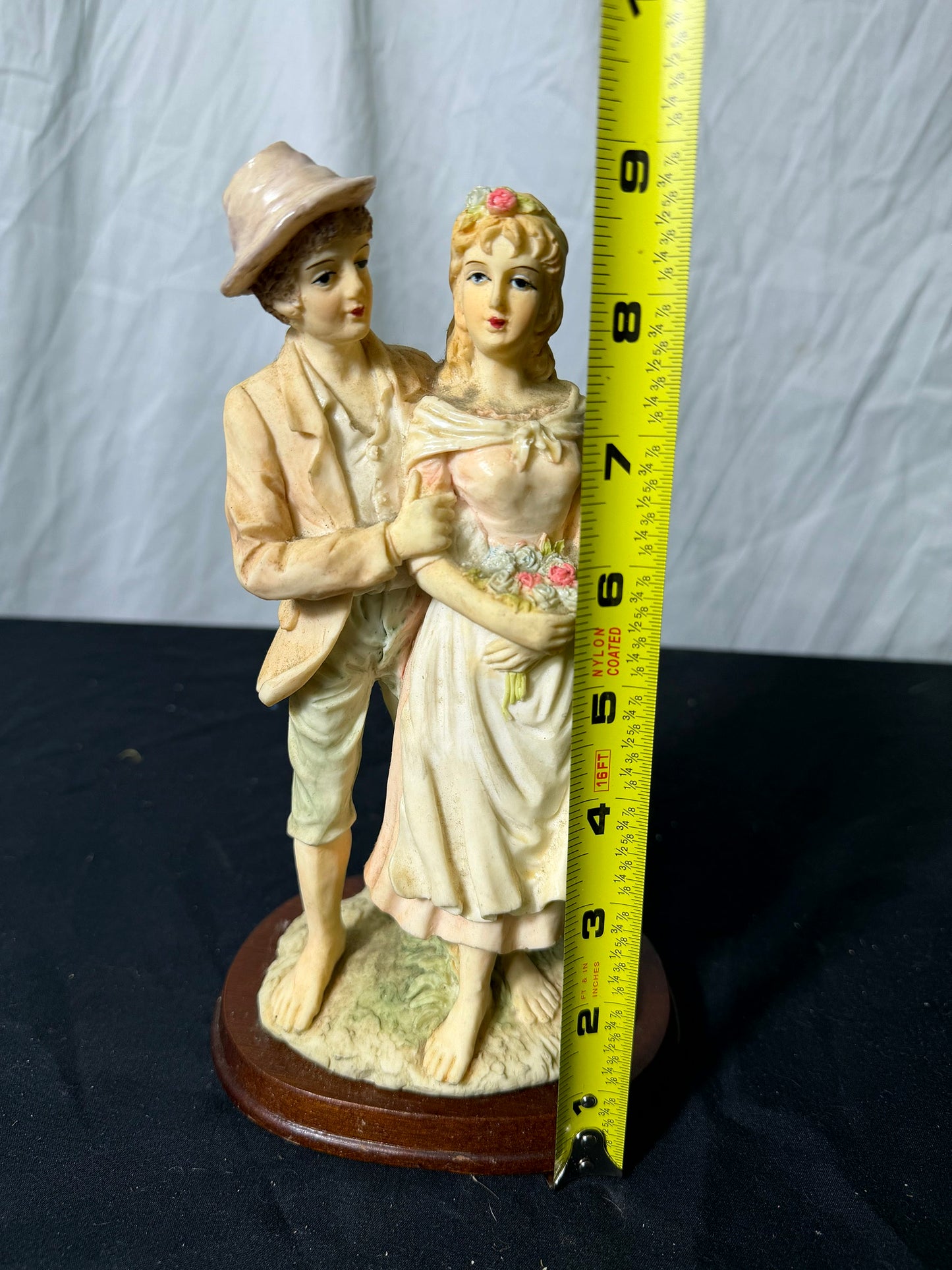 Vintage Satsuma Ceramic Couple Figurine