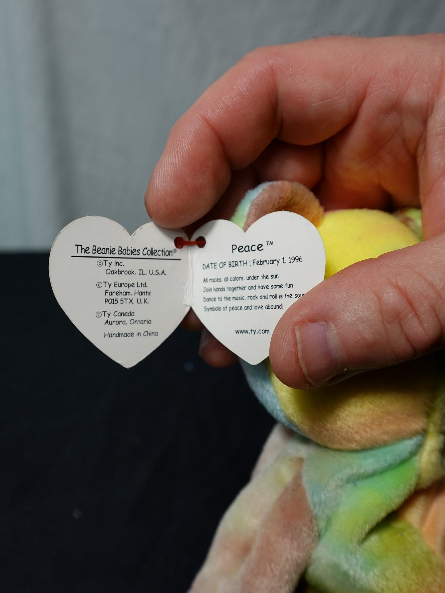 Ty Inc Beanie Babies Peace Plush Toy