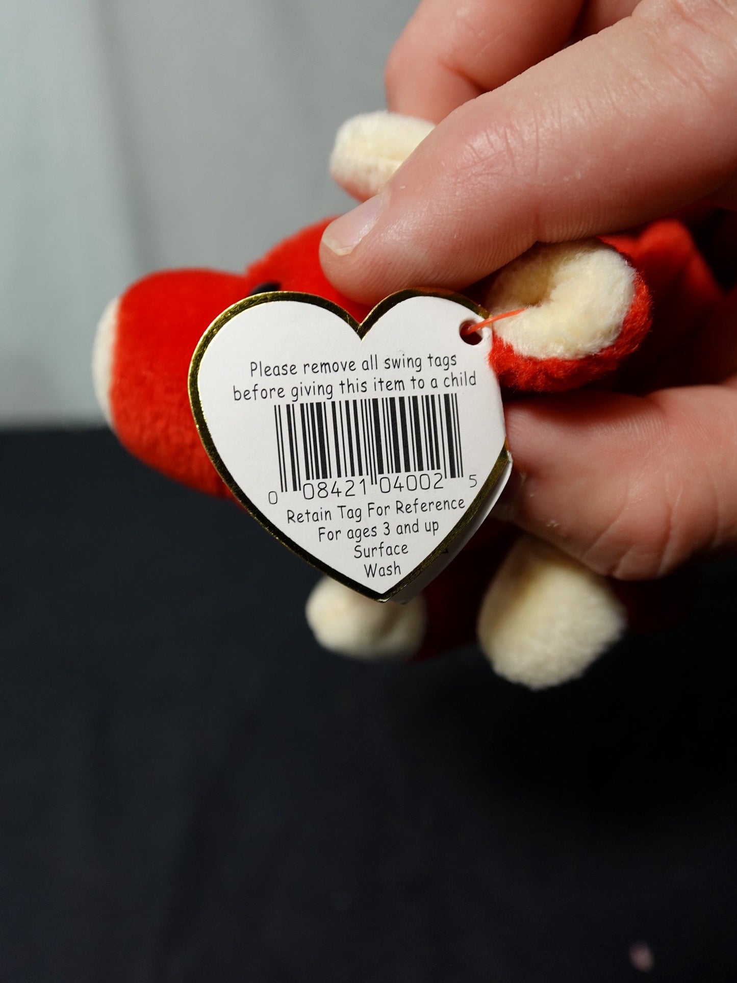 Ty Beanie Baby Snort Red Bull Plush Toy