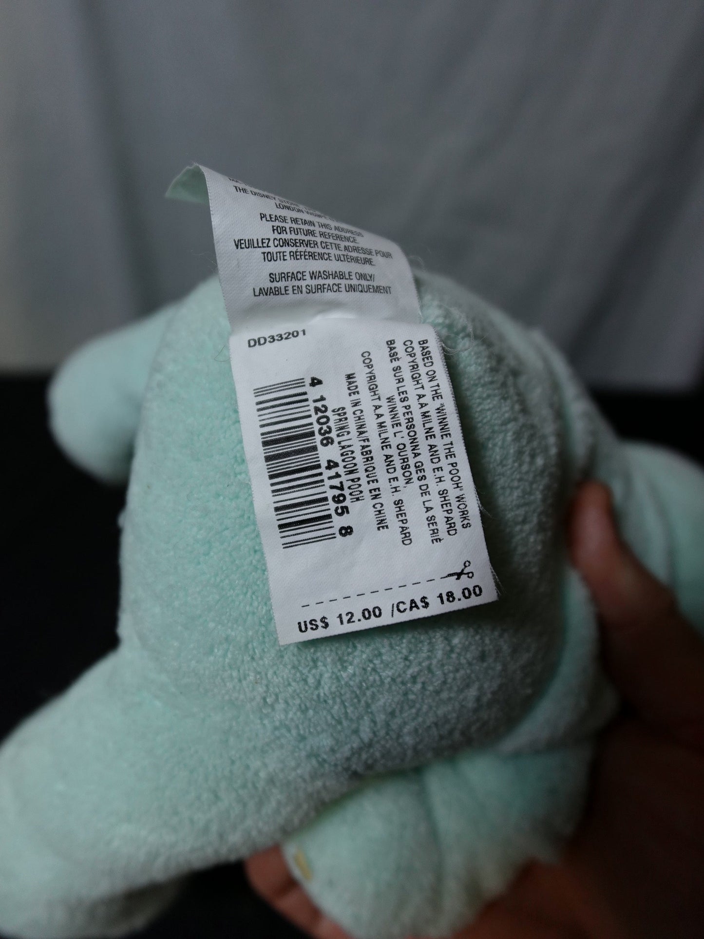 Disney Store Winnie the Pooh Plush Toy