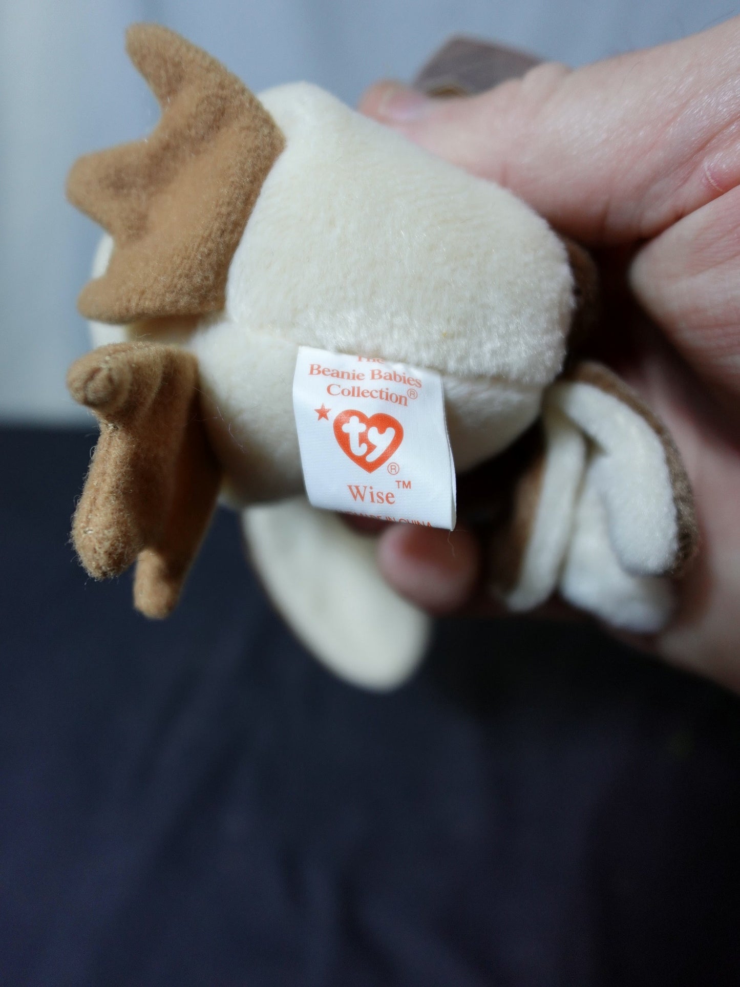 Ty Inc Wise Beanie Babies Polyester Fiber & P.E. Pellets Stuffed Animal