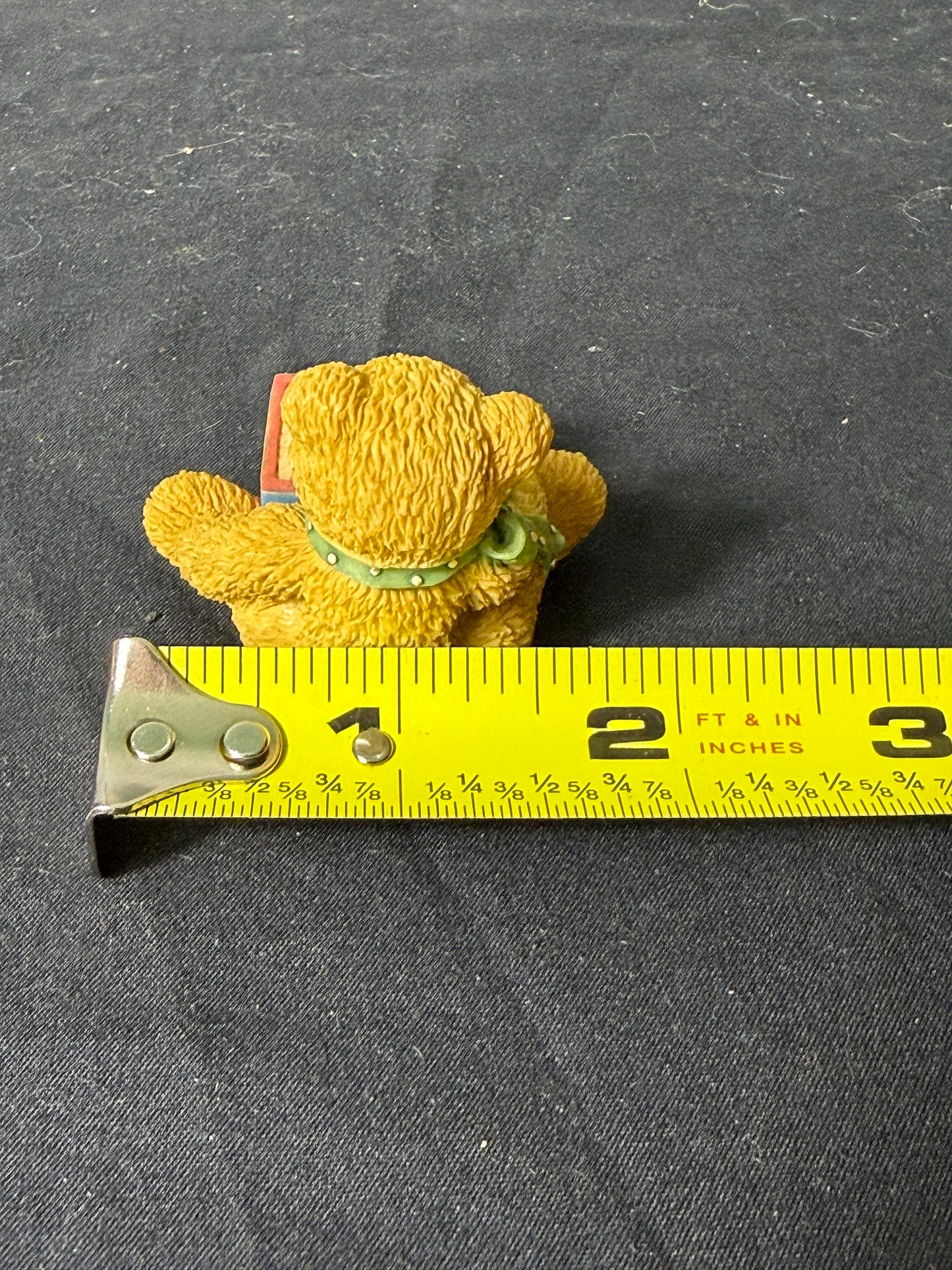 Enesco Corporation Priscilla Hillman Resin Figurine Bear with Block