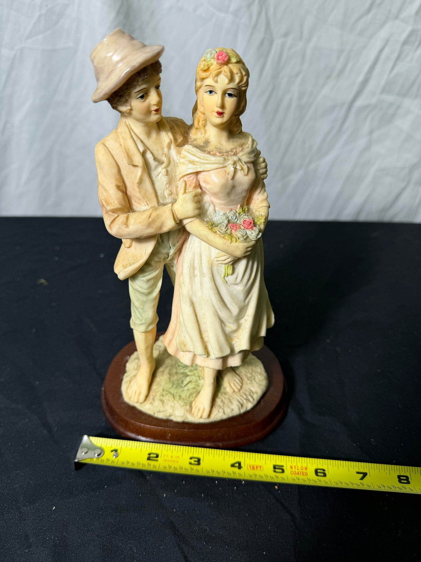 Vintage Satsuma Ceramic Couple Figurine