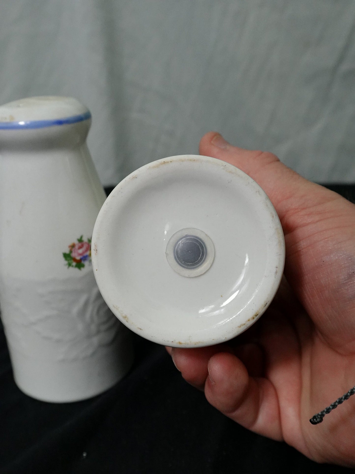 Vintage Tabletops Unlimited Victorian Rose Stoneware Salt & Pepper Shakers