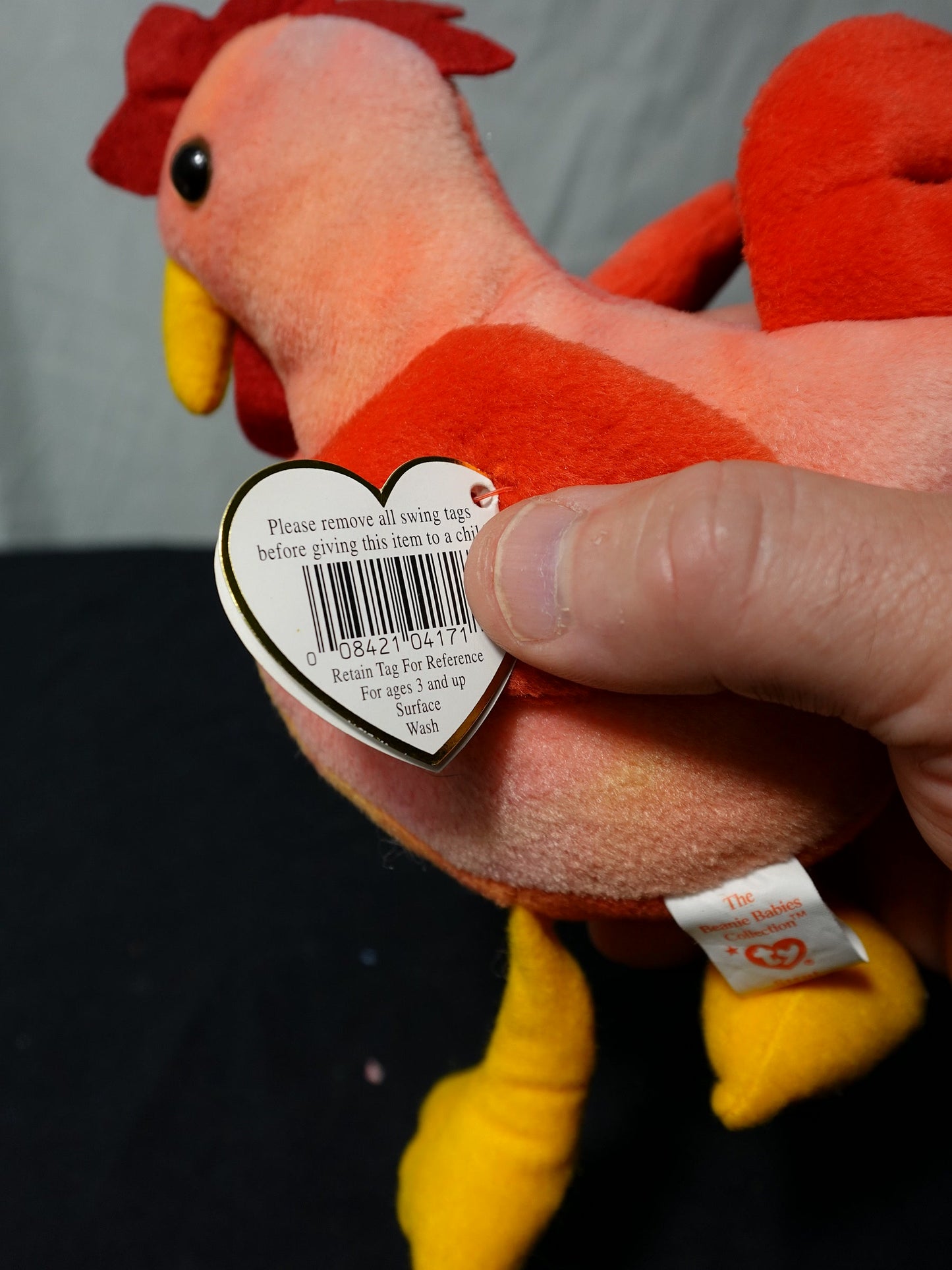 Ty Beanie Baby Strut Rooster Plush Toy