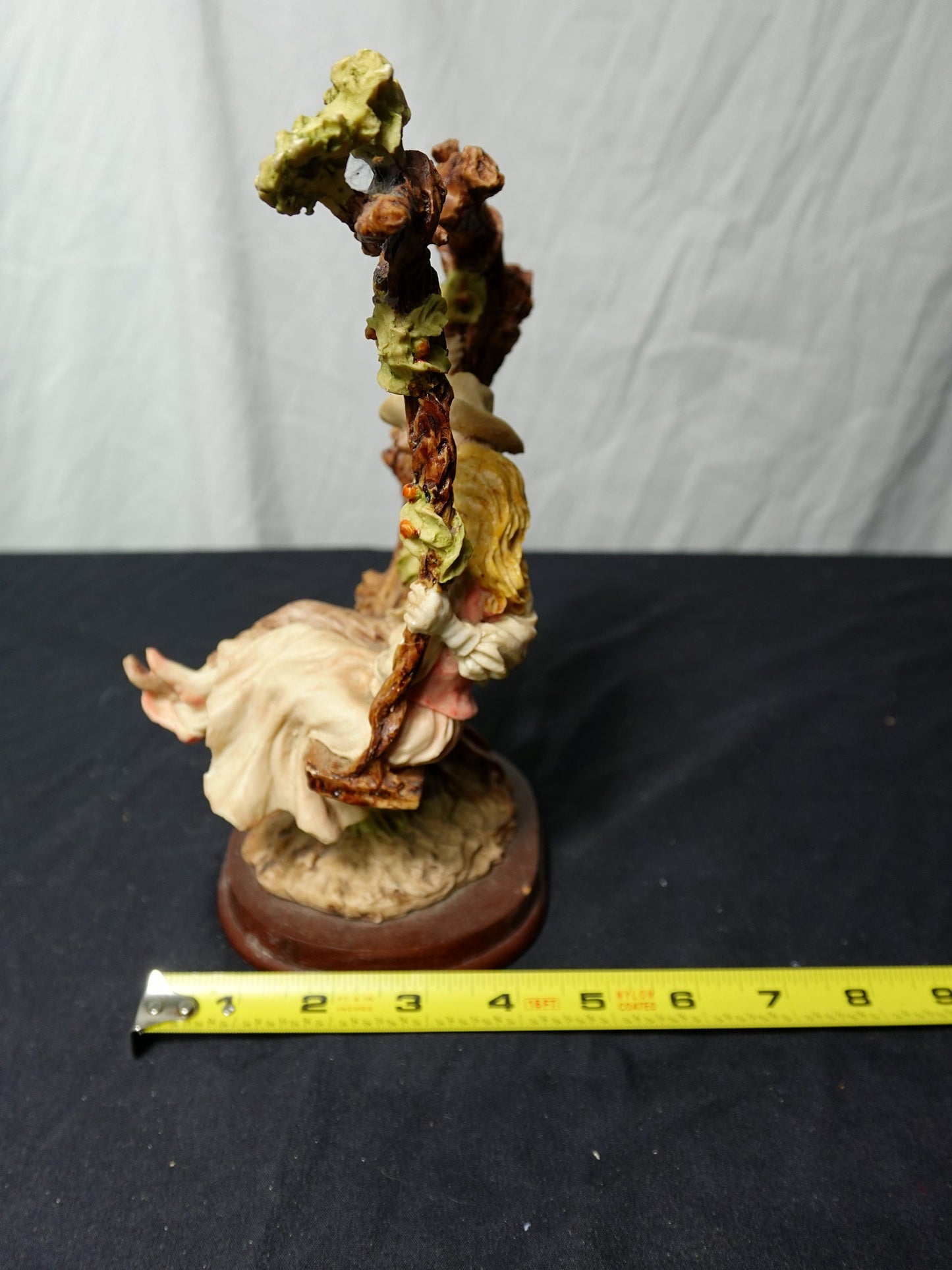 Vintage Romantic Couple on the Tree Swing Figurine by SATIS-5 S
