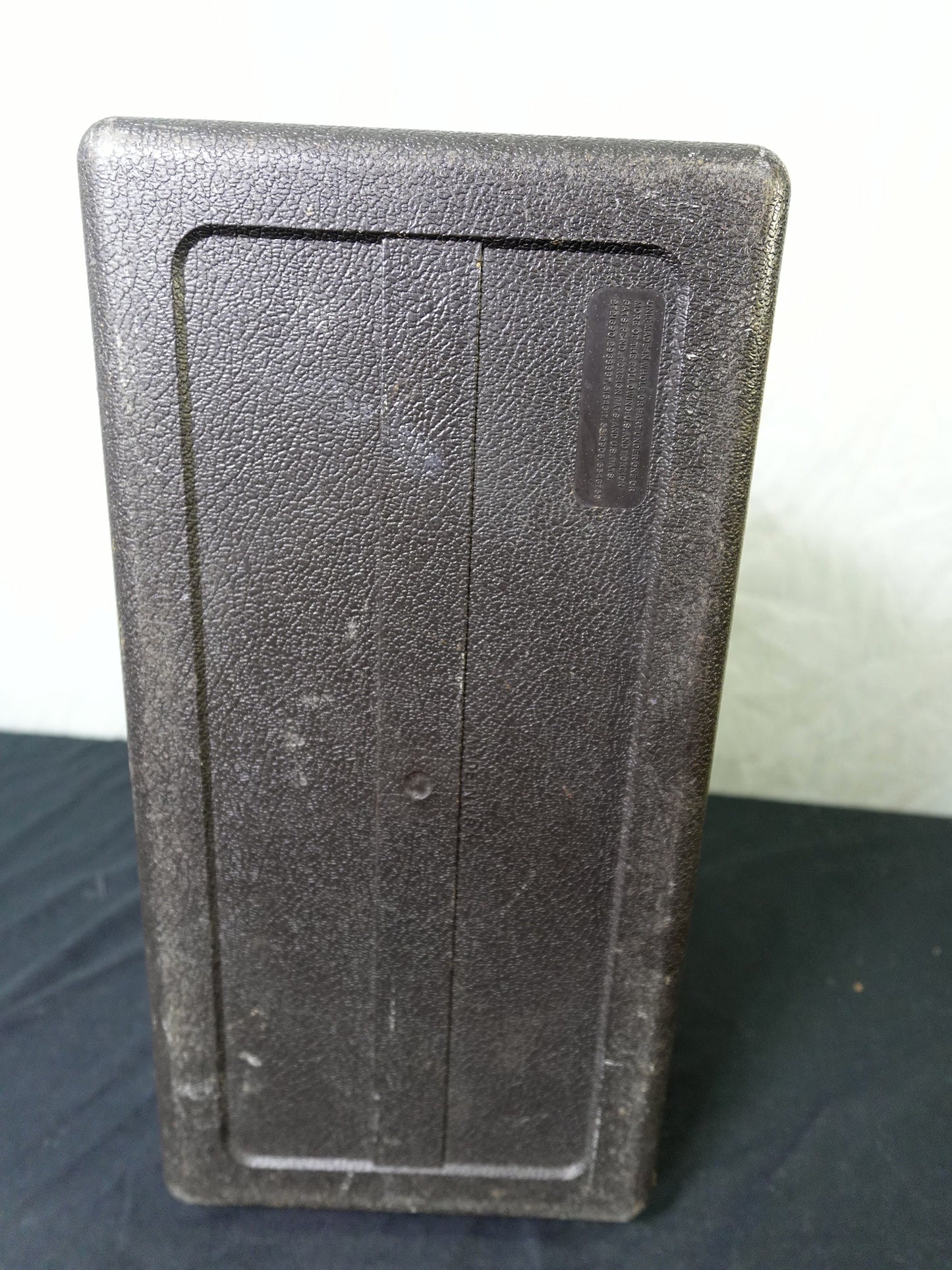 Vintage Old Pal Plastic Tackle Box Black 2 Trays PF-4000