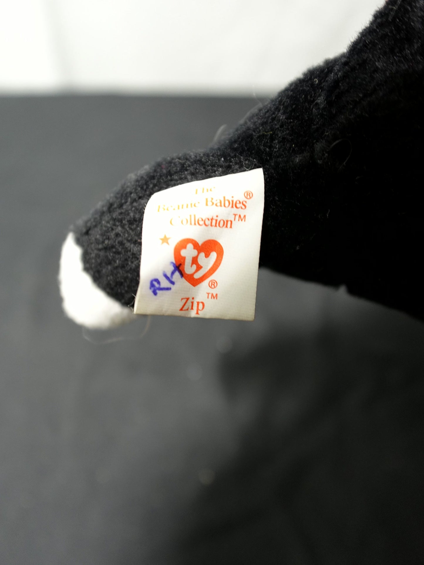 Vintage Ty Beanie Baby ZIP the Black Cat (Canada Tags) 8 Inch MWMTs