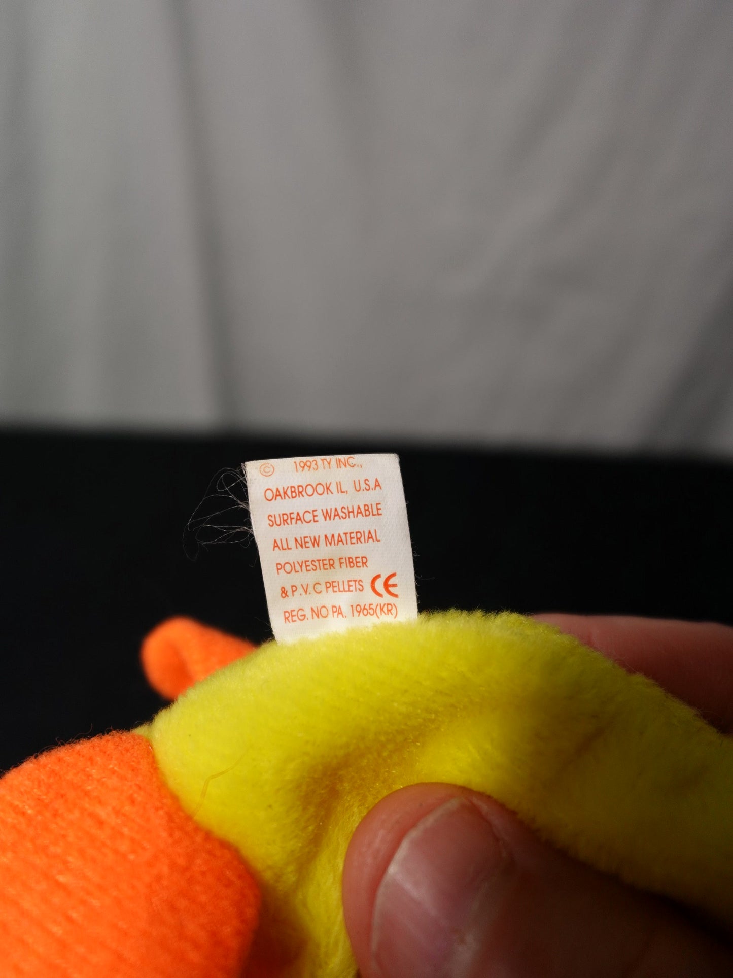 Ty Beanie Babies Quackers Duck Plush Toy