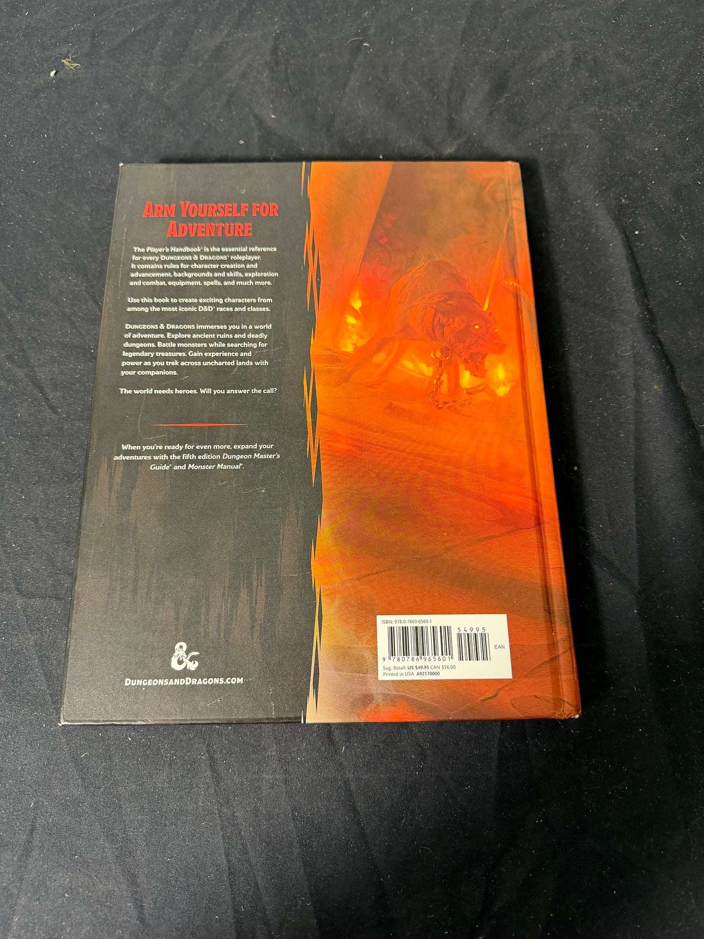 Wizards of the Coast Player's Handbook 5th Edition First Printing Book