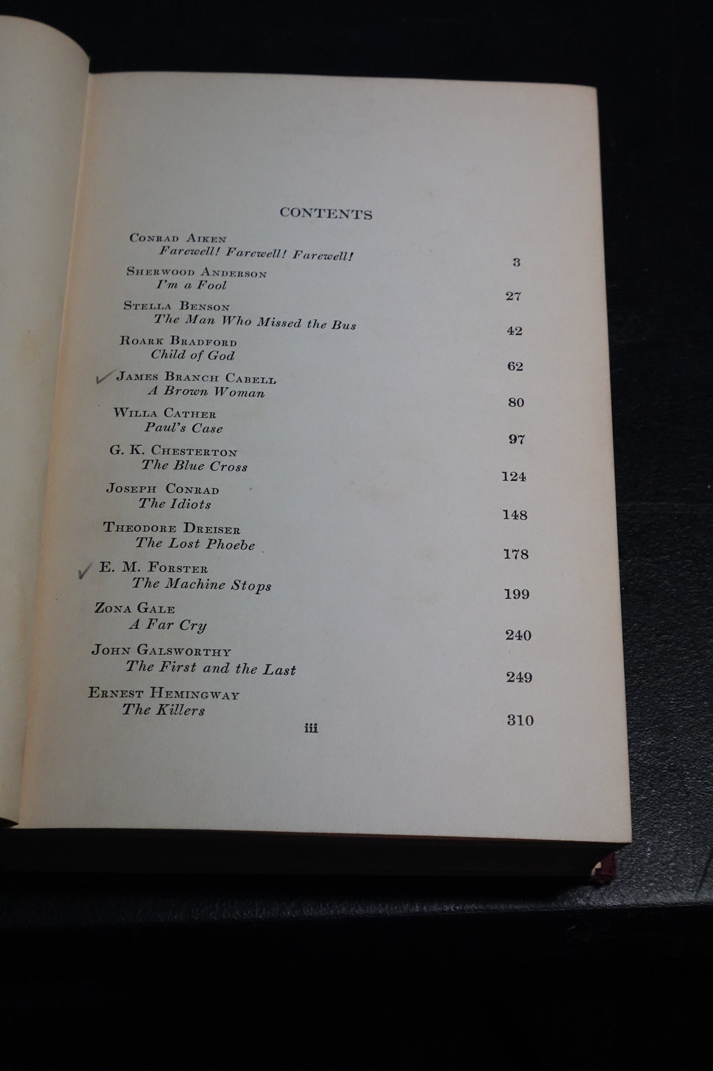 Modern Short Stories by Various Authors (1929) Harcourt Brace Hardcover