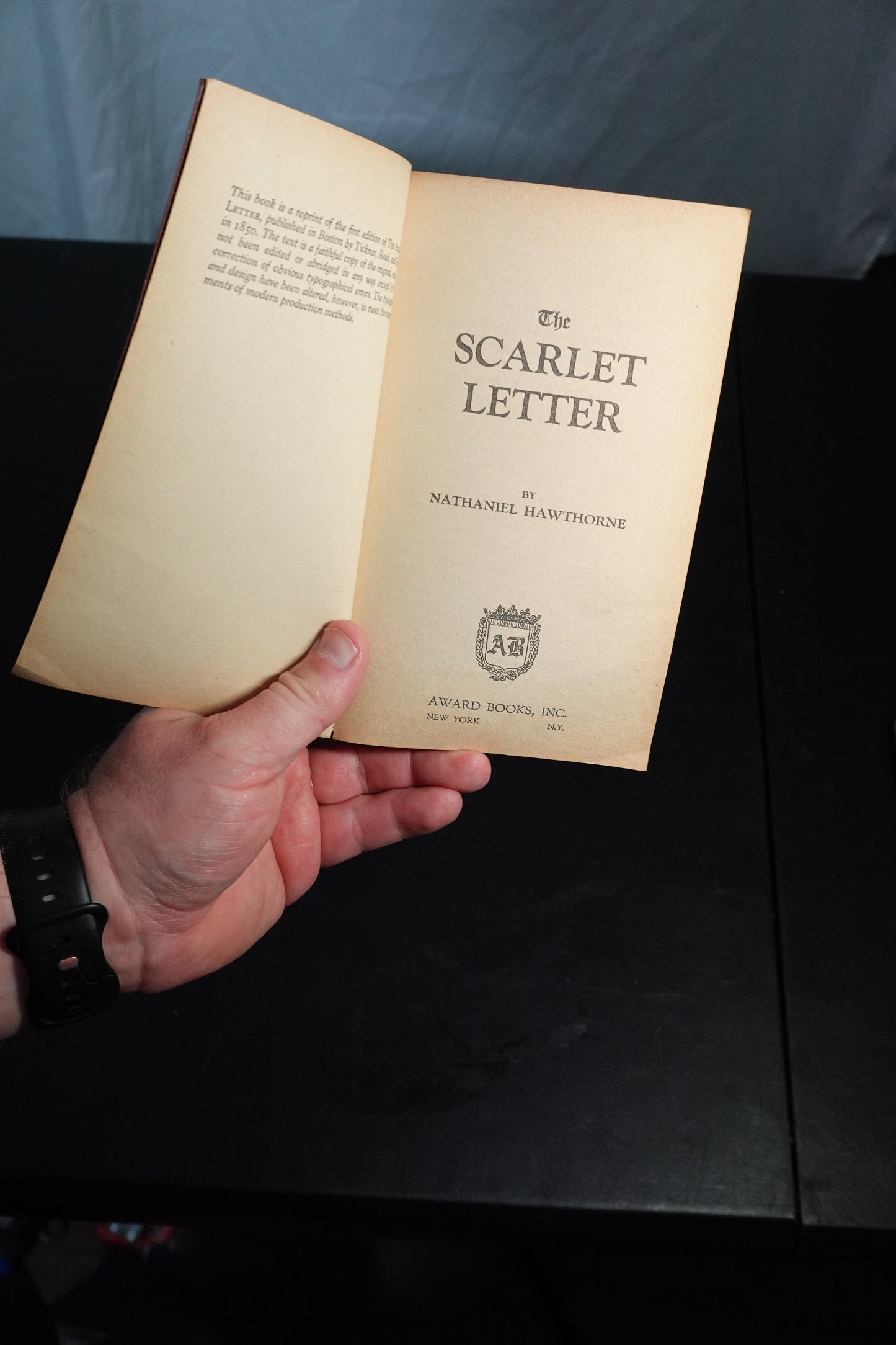 Nathaniel Hawthorne The Scarlet Letter Award Books Edition Book