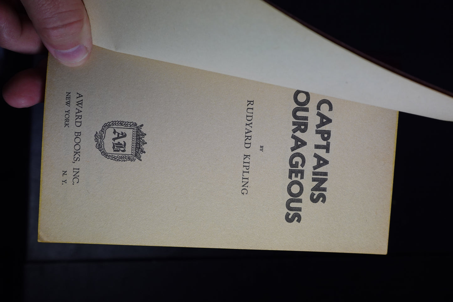 Captains Courageous by Rudyard Kipling Paper Hardcover Book
