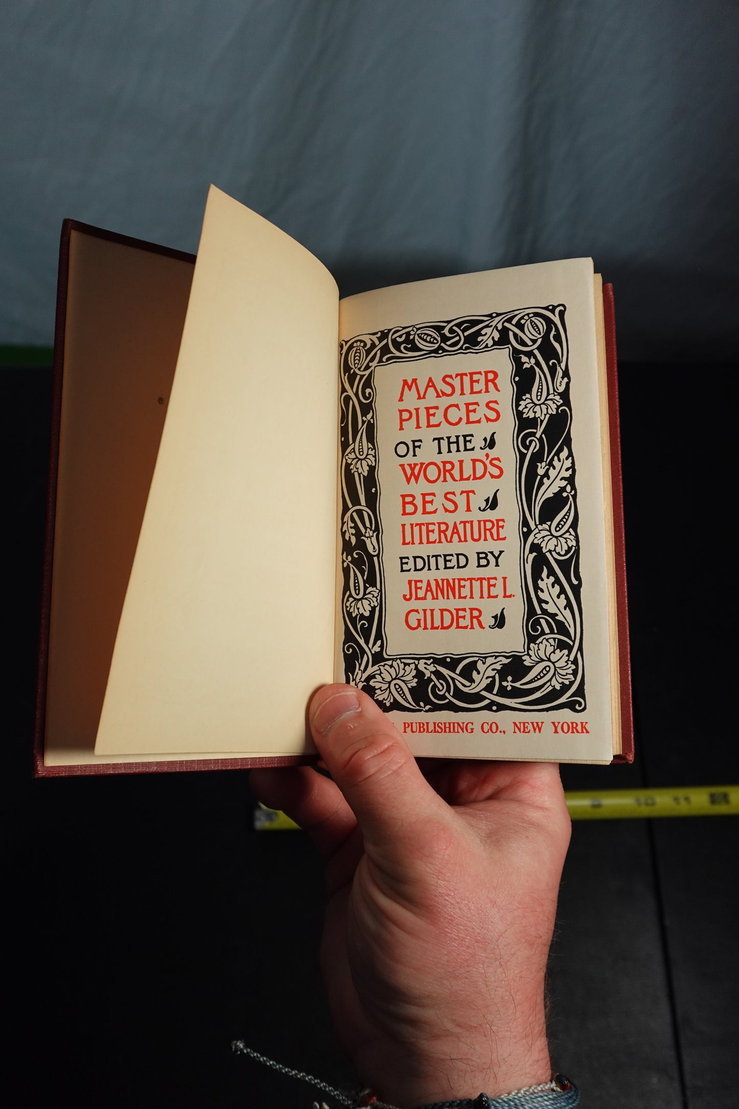 Masterpieces of the World's Best Literature Volume 4 by Jeannette L. Gilder Hardcover Book