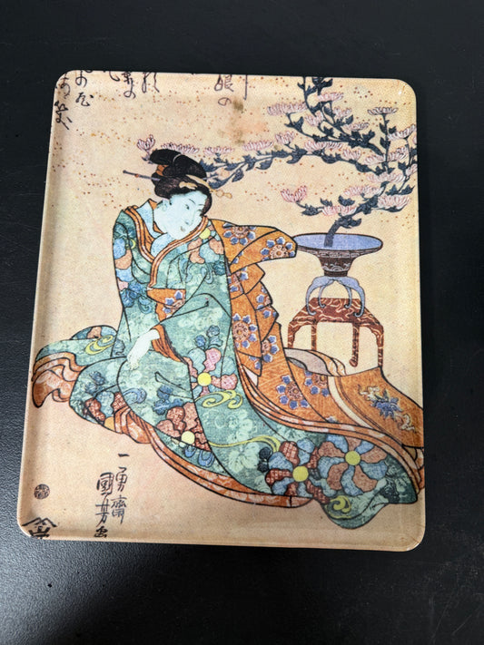Utagawa Kuniyoshi Japanese Woodblock Print Decorative Tray