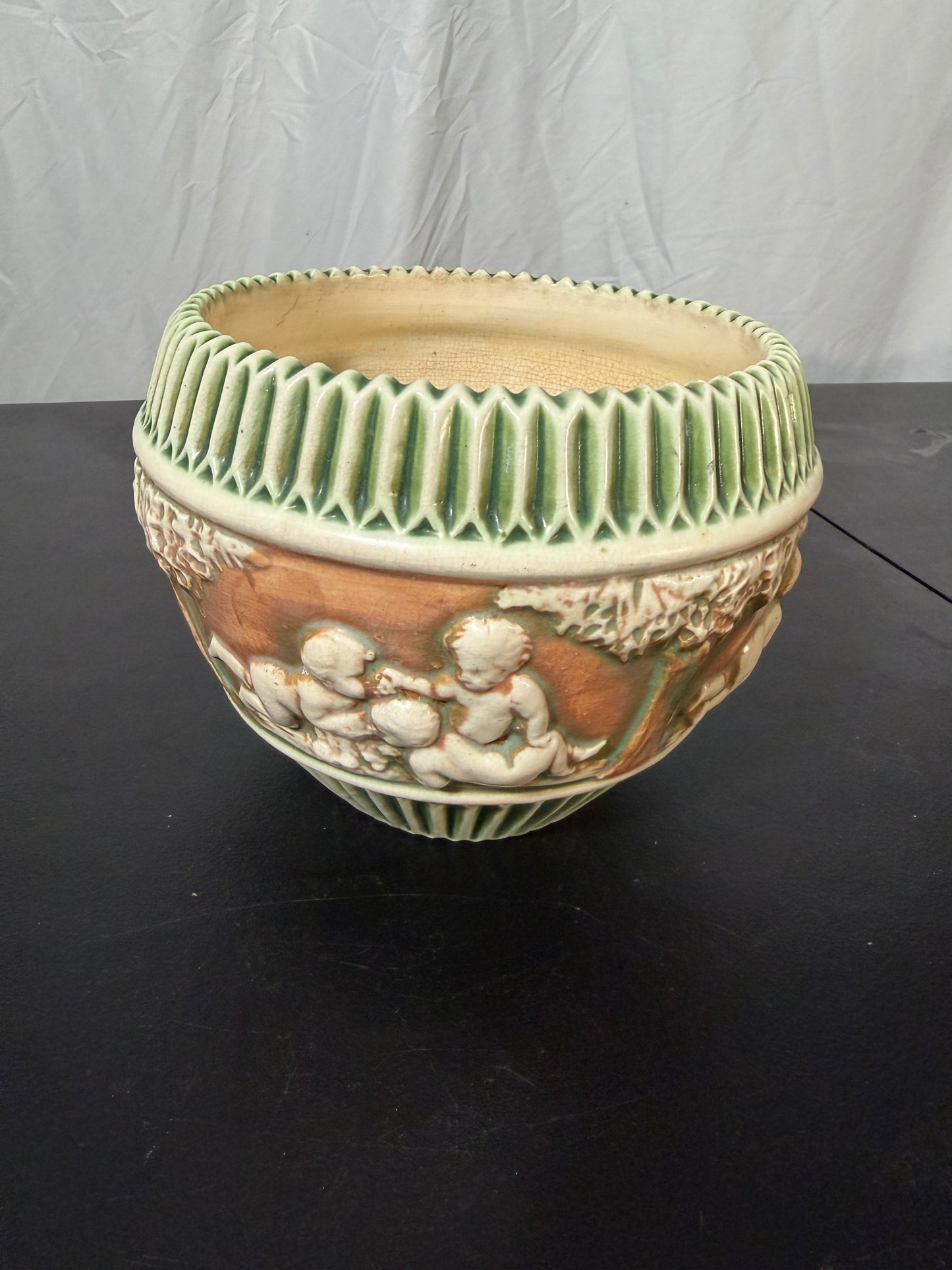 Roseville Pottery Donatello Jardiniere Vintage 1916 - photo 2