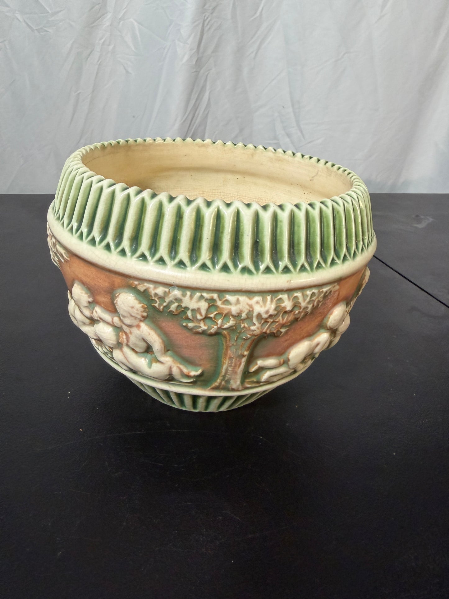 Roseville Pottery Donatello Jardiniere Vintage 1916 - photo 3