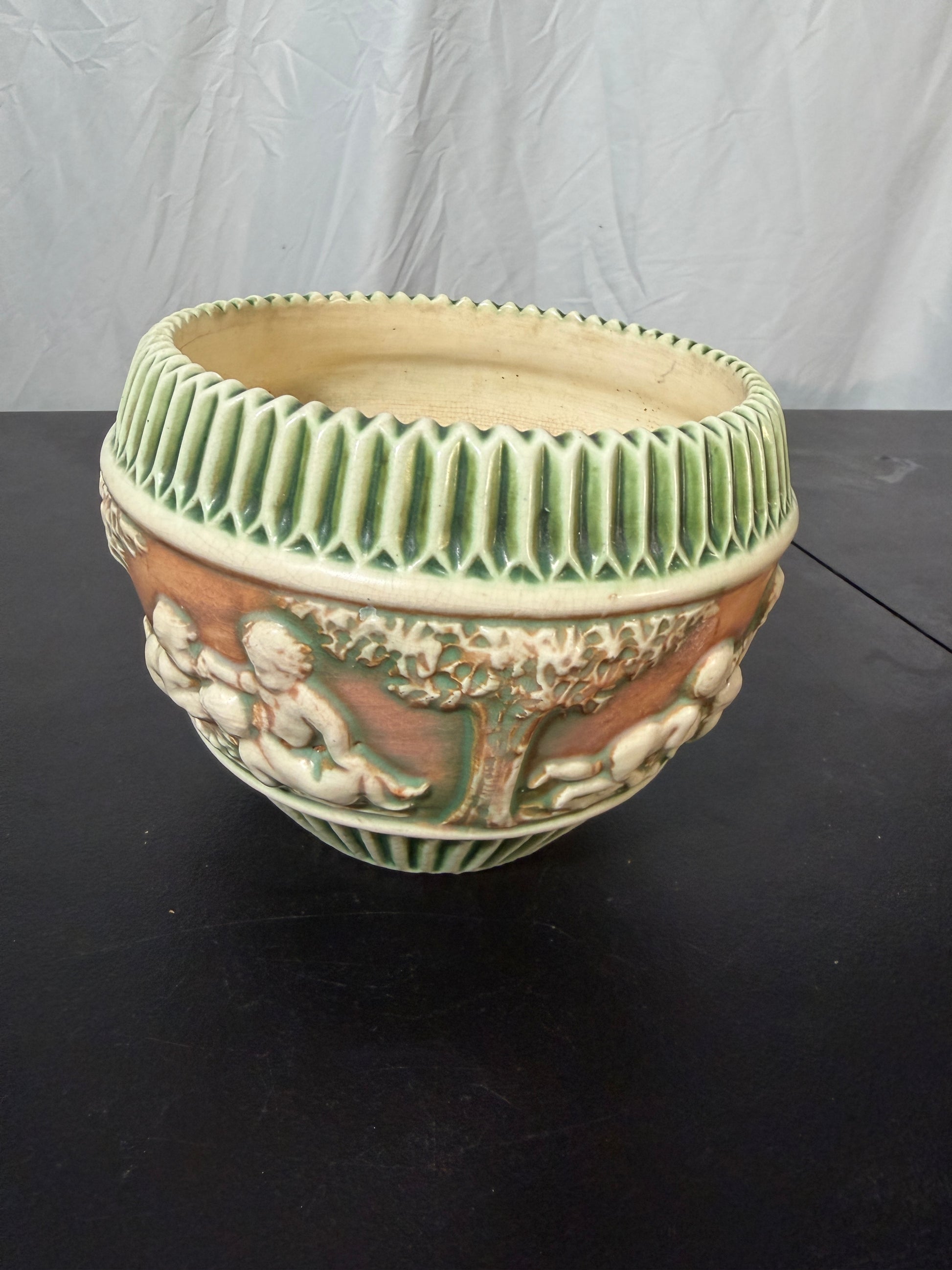 Roseville Pottery Donatello Jardiniere Vintage 1916 - photo 3