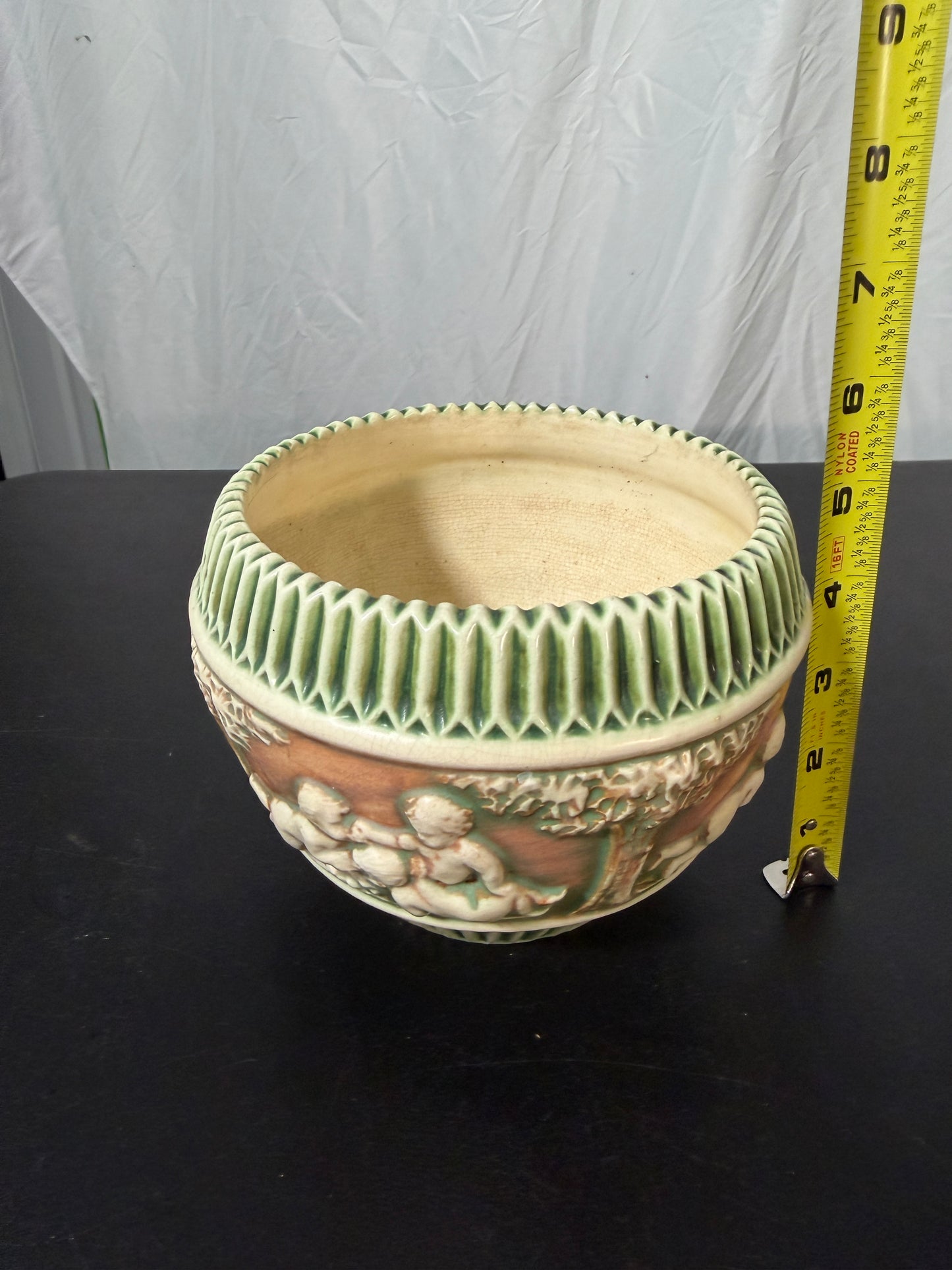 Roseville Pottery Donatello Jardiniere Vintage 1916 - photo 8