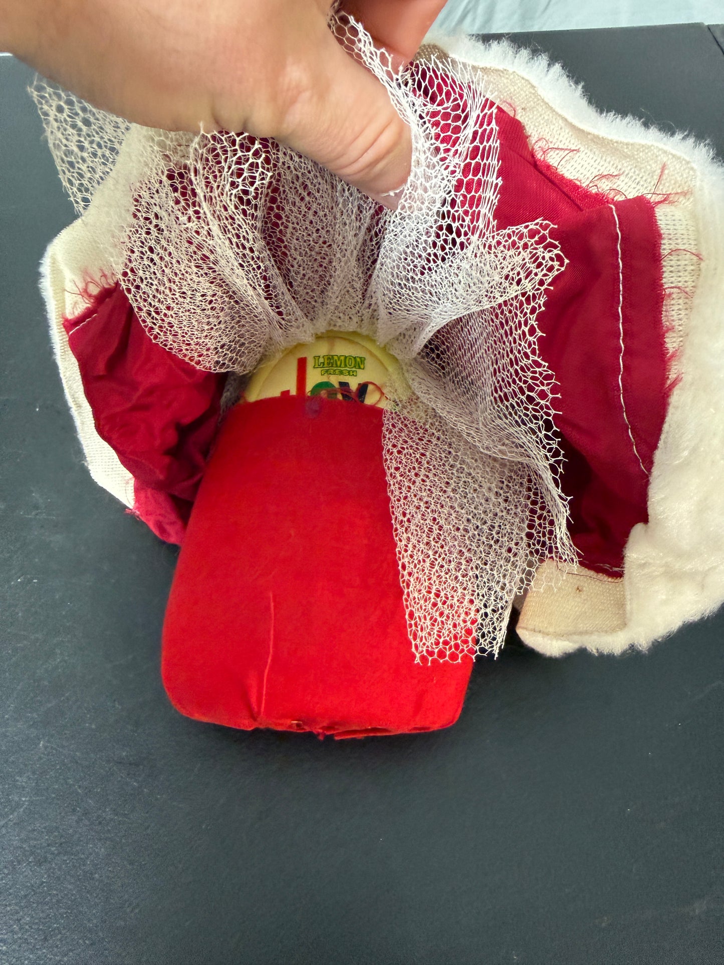 Vintage Mrs. Claus Handmade Fabric Doll 1950s 1960s - photo 2