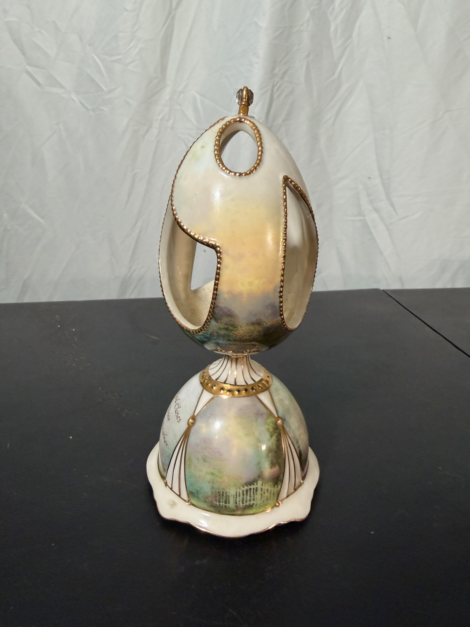 Thomas Kinkade Blessing of Hope Musical Porcelain Egg - photo 2