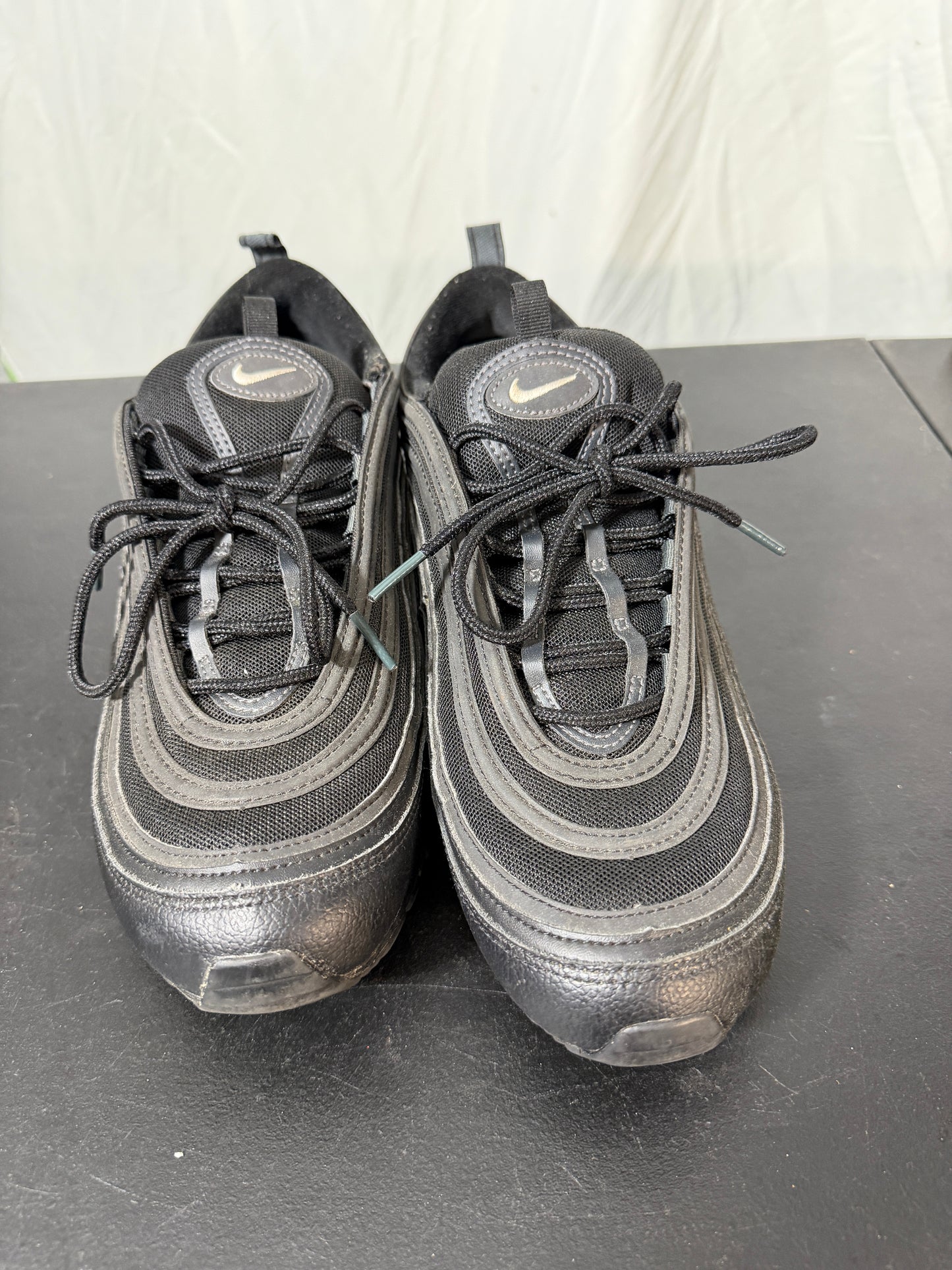 Nike Air Max 97 Triple Black Athletic Shoes Size 11