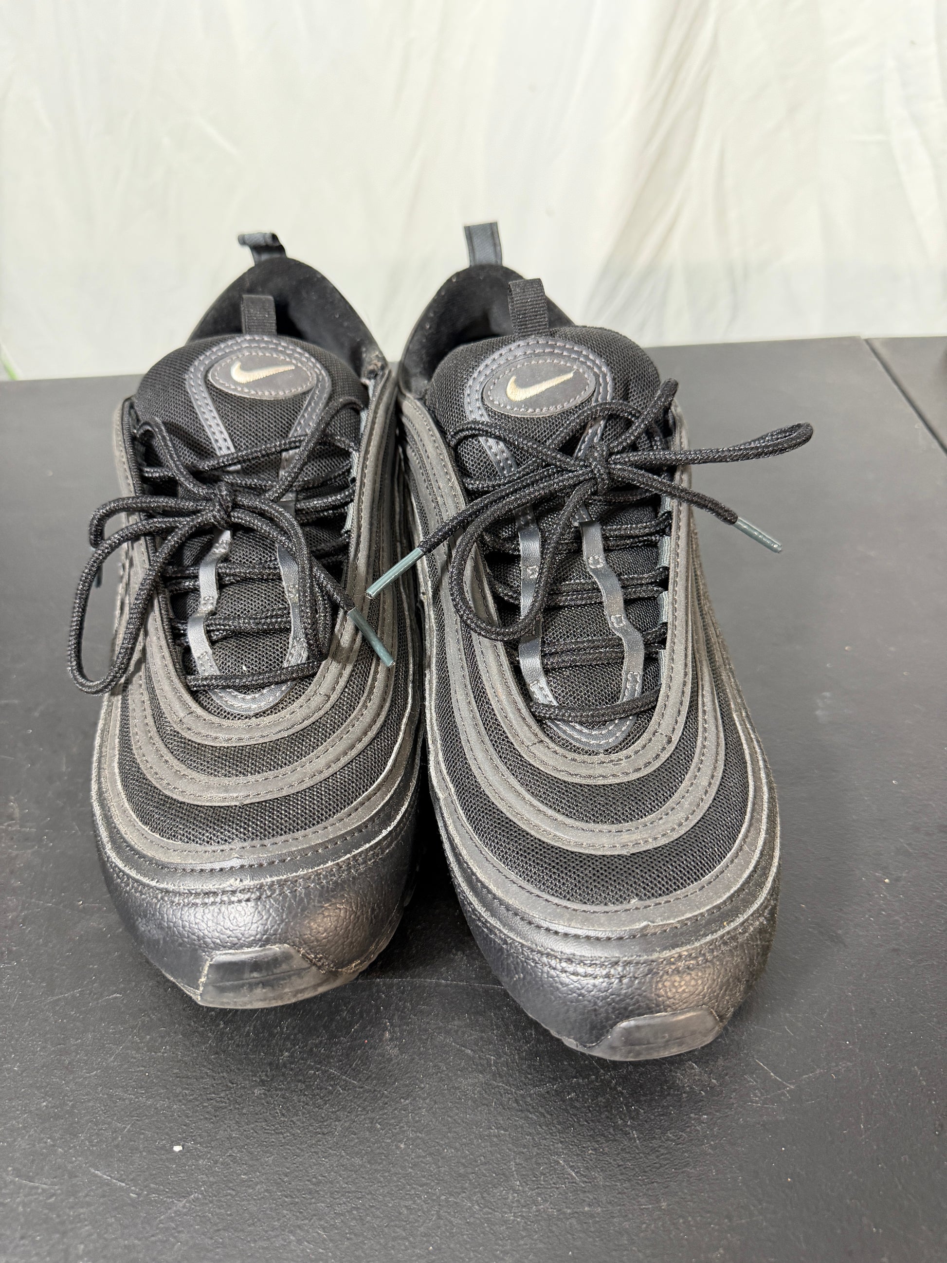 Nike Air Max 97 Triple Black Athletic Shoes Size 11