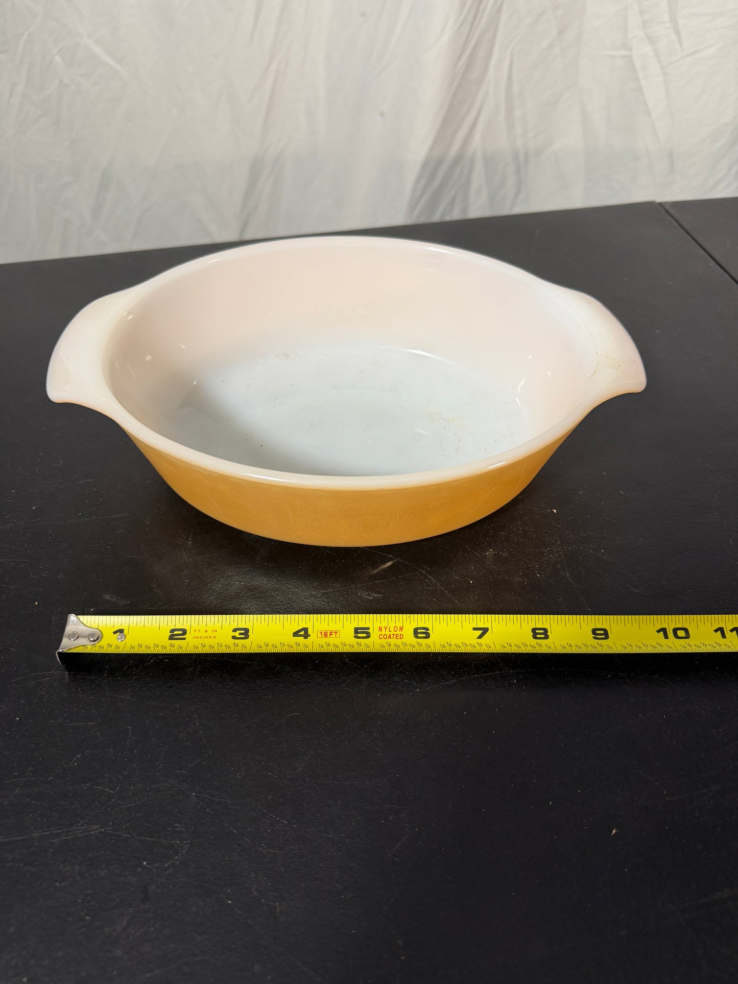 Anchor Hocking Fire King Peach Luster Milk Glass Casserole Dish - photo 6