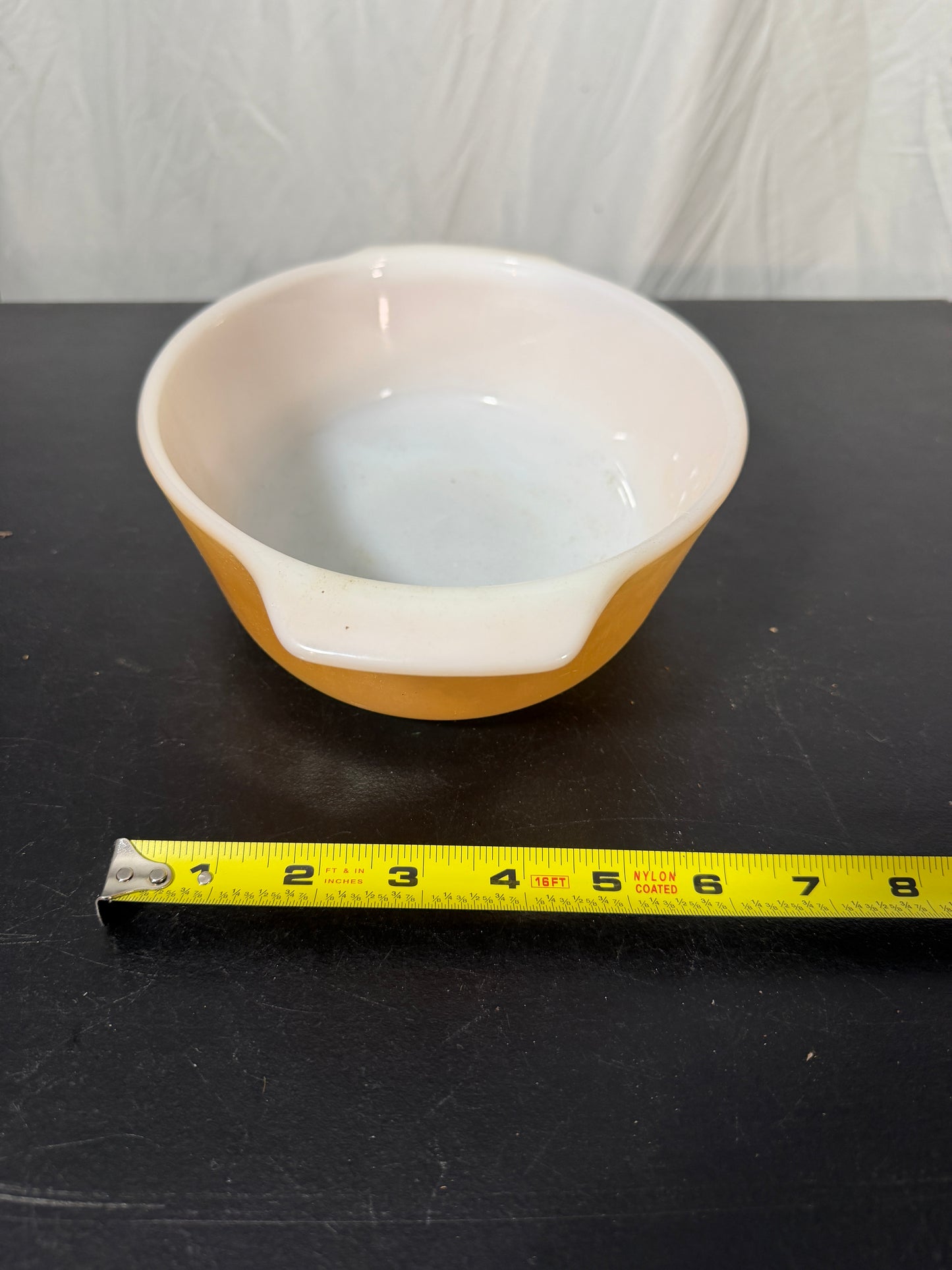 Anchor Hocking Fire King Peach Luster Milk Glass Casserole Dish - photo 8