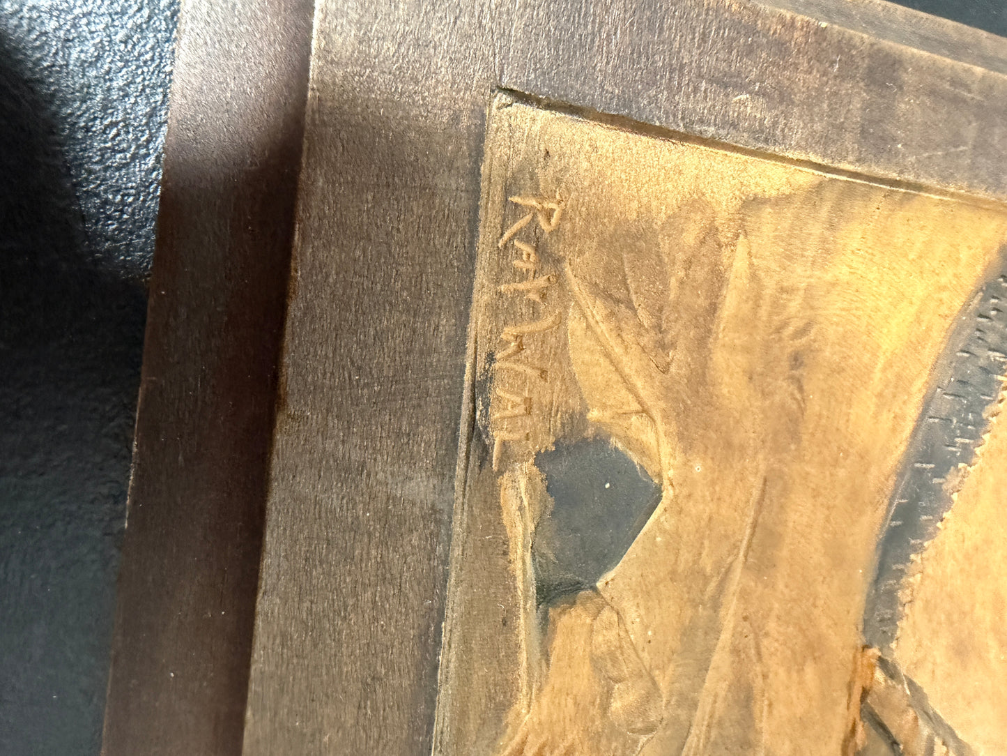 Grenoble Wood Wall Plaque - Black Forest Cabin Landscape - photo 2