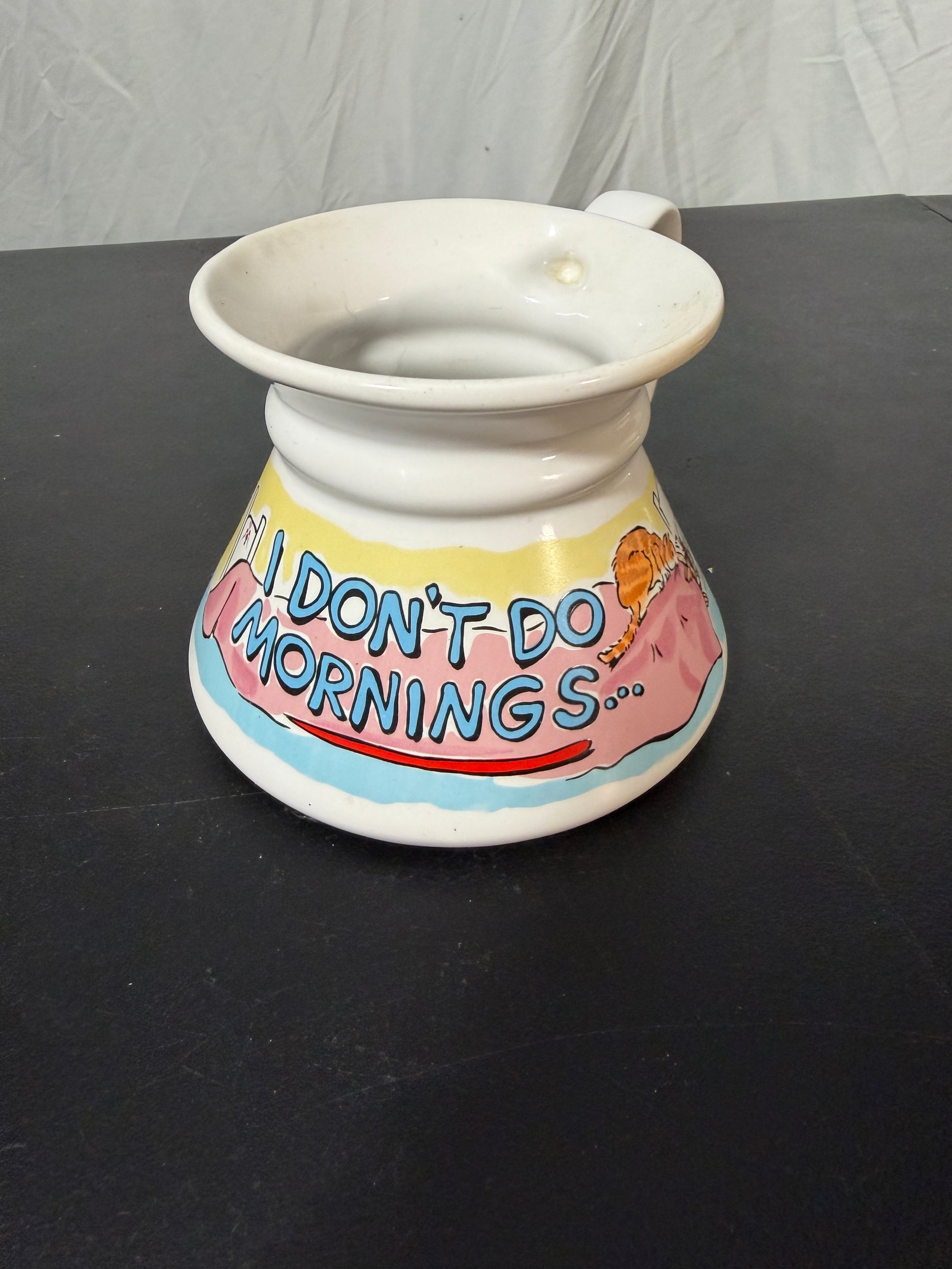 Russ Berrie Vintage Coffee Mug Featuring Schneider Cartoon