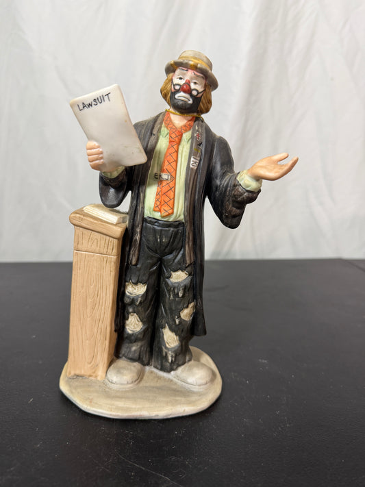 Flambro Emmett Kelly Jr. Professional Series Porcelain Figurine