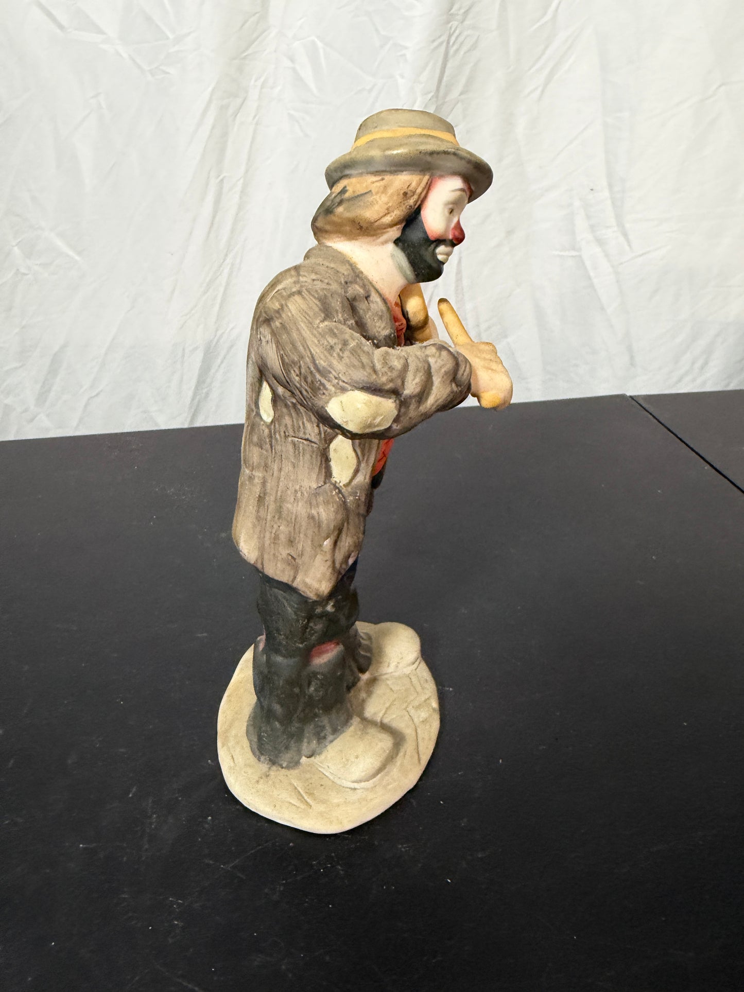 Emmett Kelly Jr. Hobo Clown Playing Violin Figurine Flambro Collection - photo 4