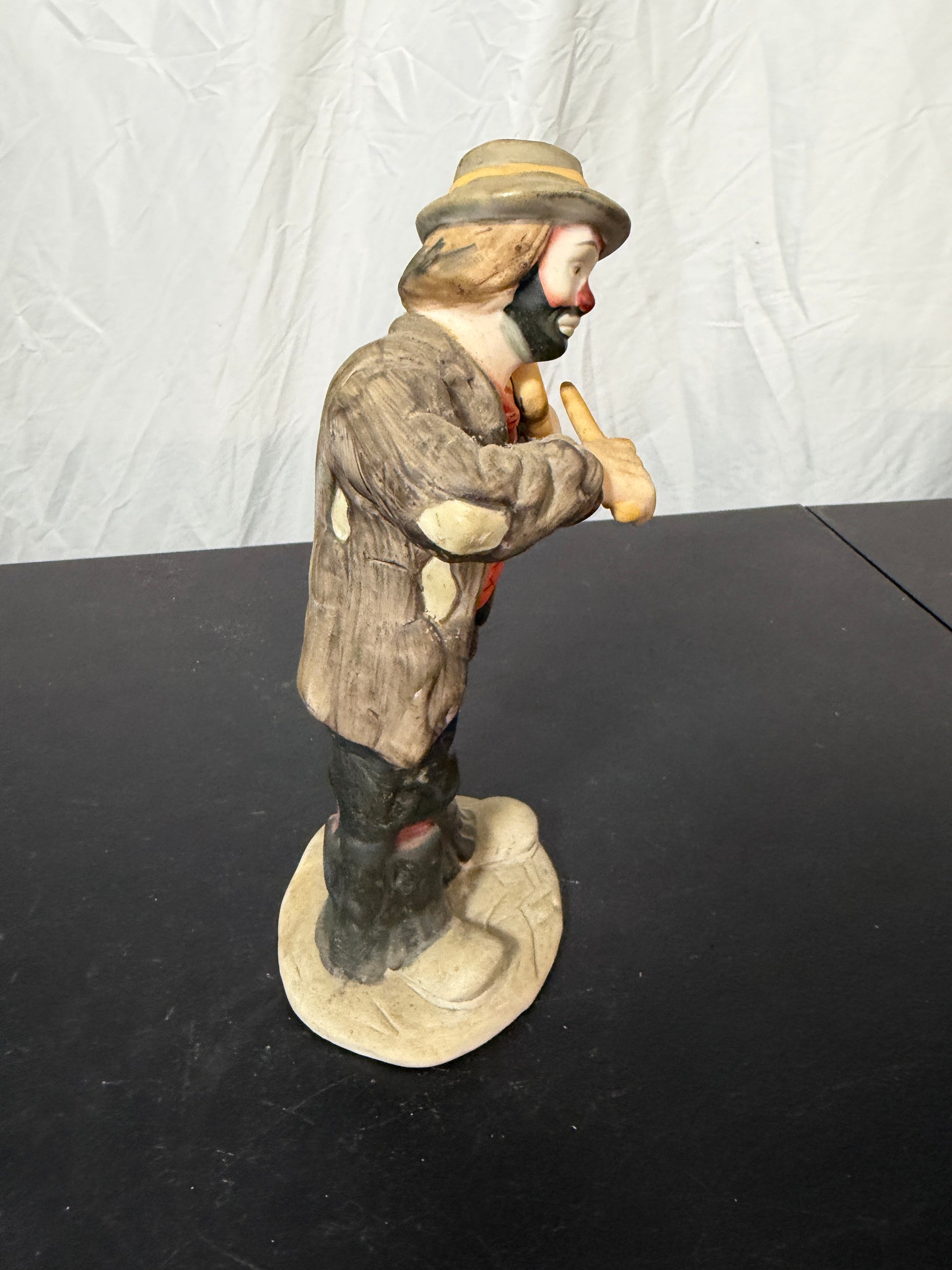 Emmett Kelly Jr. Hobo Clown Playing Violin Figurine Flambro Collection - photo 4