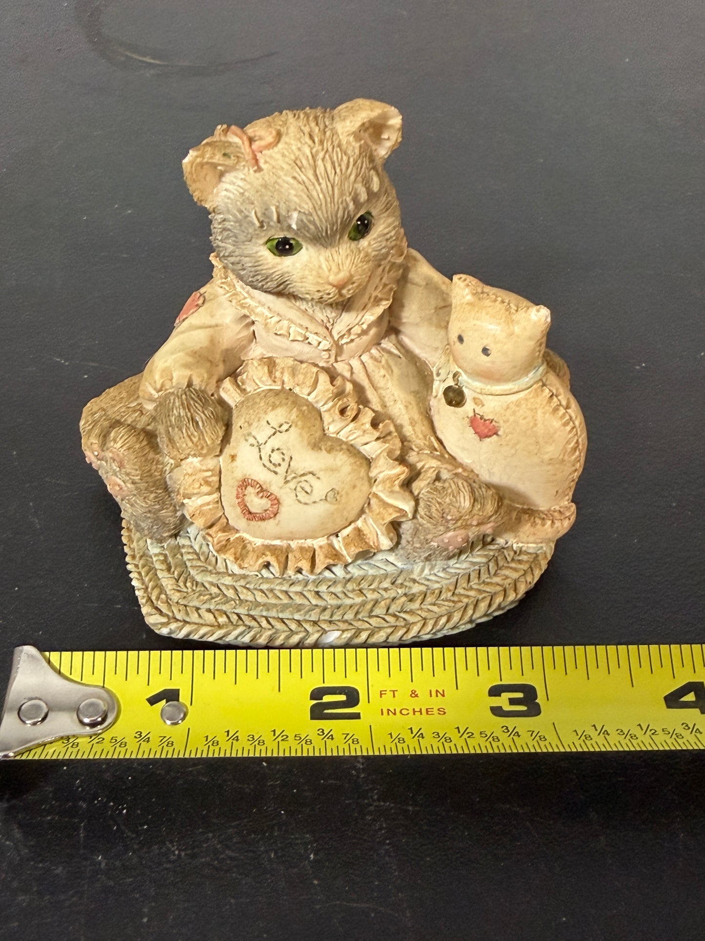 Priscilla Hillman Licensee Enesco Corporation Calico Kittens Ceramic Figurine - photo 6