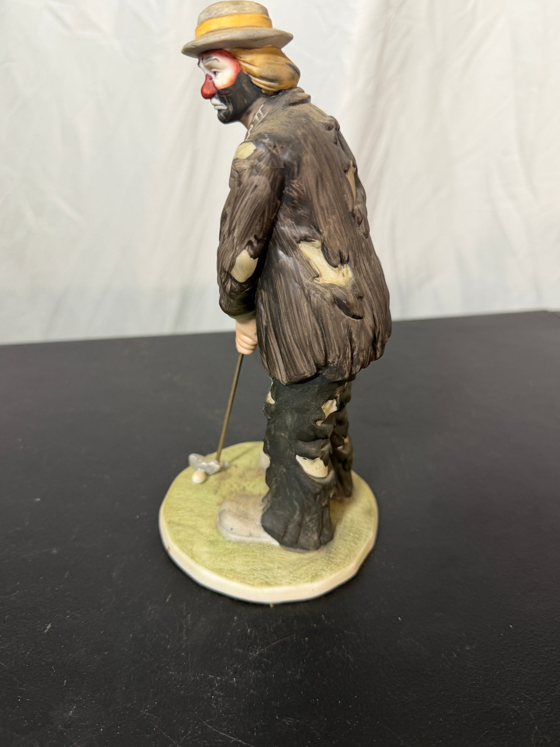 Emmett Kelly Jr. Golfer Hobo Clown Figurine Flambro Collection - photo 2