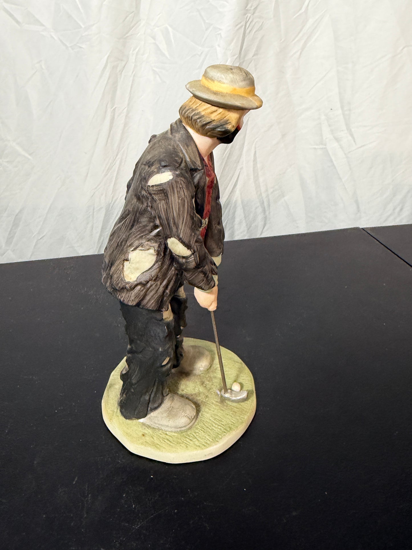 Emmett Kelly Jr. Golfer Hobo Clown Figurine Flambro Collection - photo 4