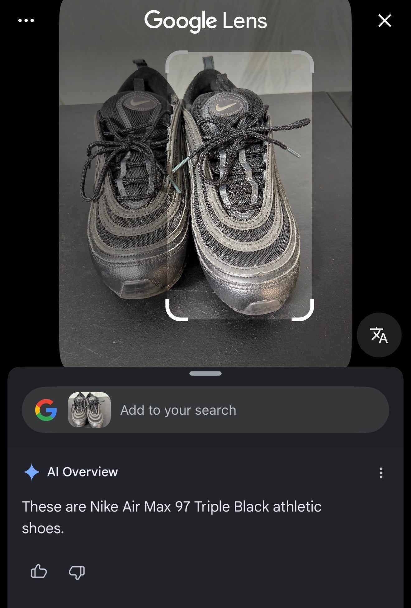 Nike Air Max 97 Triple Black Athletic Shoes Size 11 - photo 6