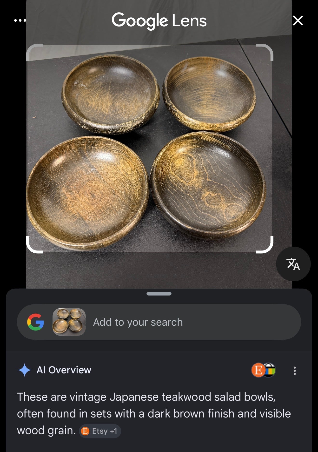 CI Teakwood Bowls - Set of 4, Vintage Japanese Style - photo 7