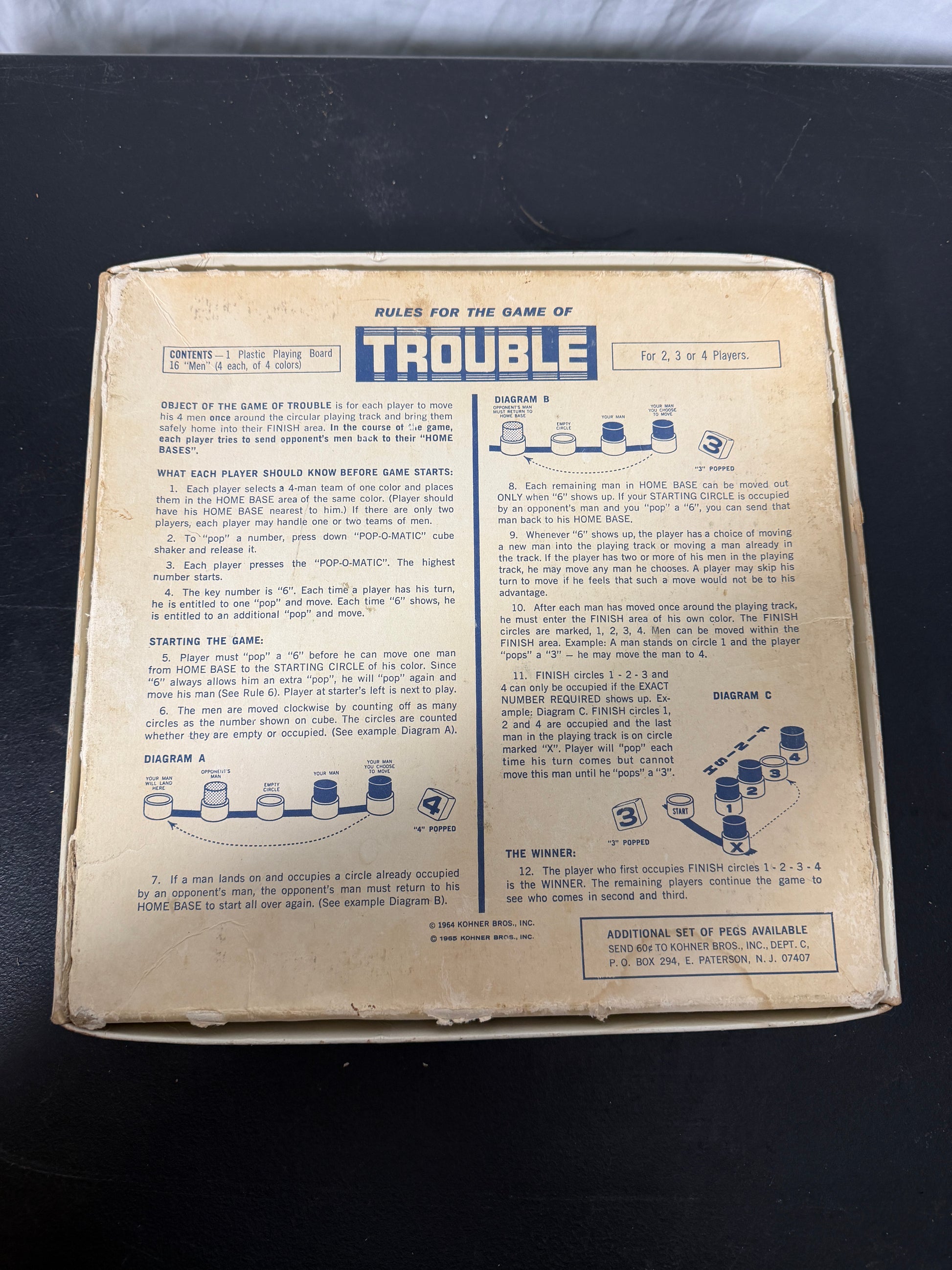 Kohner Trouble Board Game - photo 6