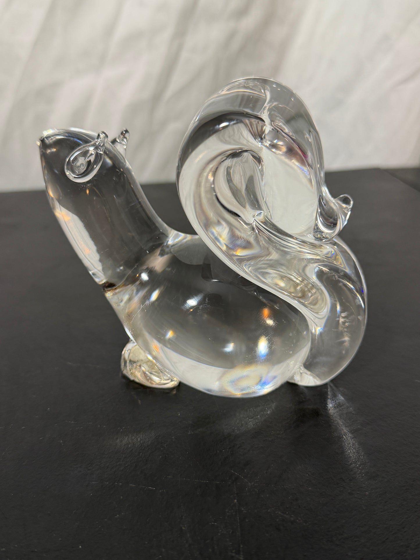 Lloyd Adkins Squirrel Glass Sculpture