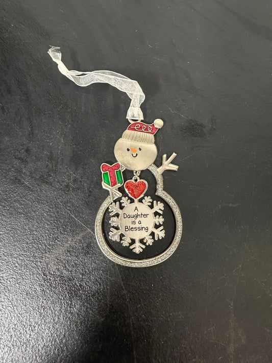 Ganz Christmas Snowman Ornament Daughter Is a Blessing