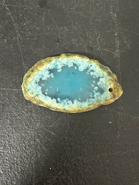 Polished Blue Pectolite Slab Larimar Gemstone Slab