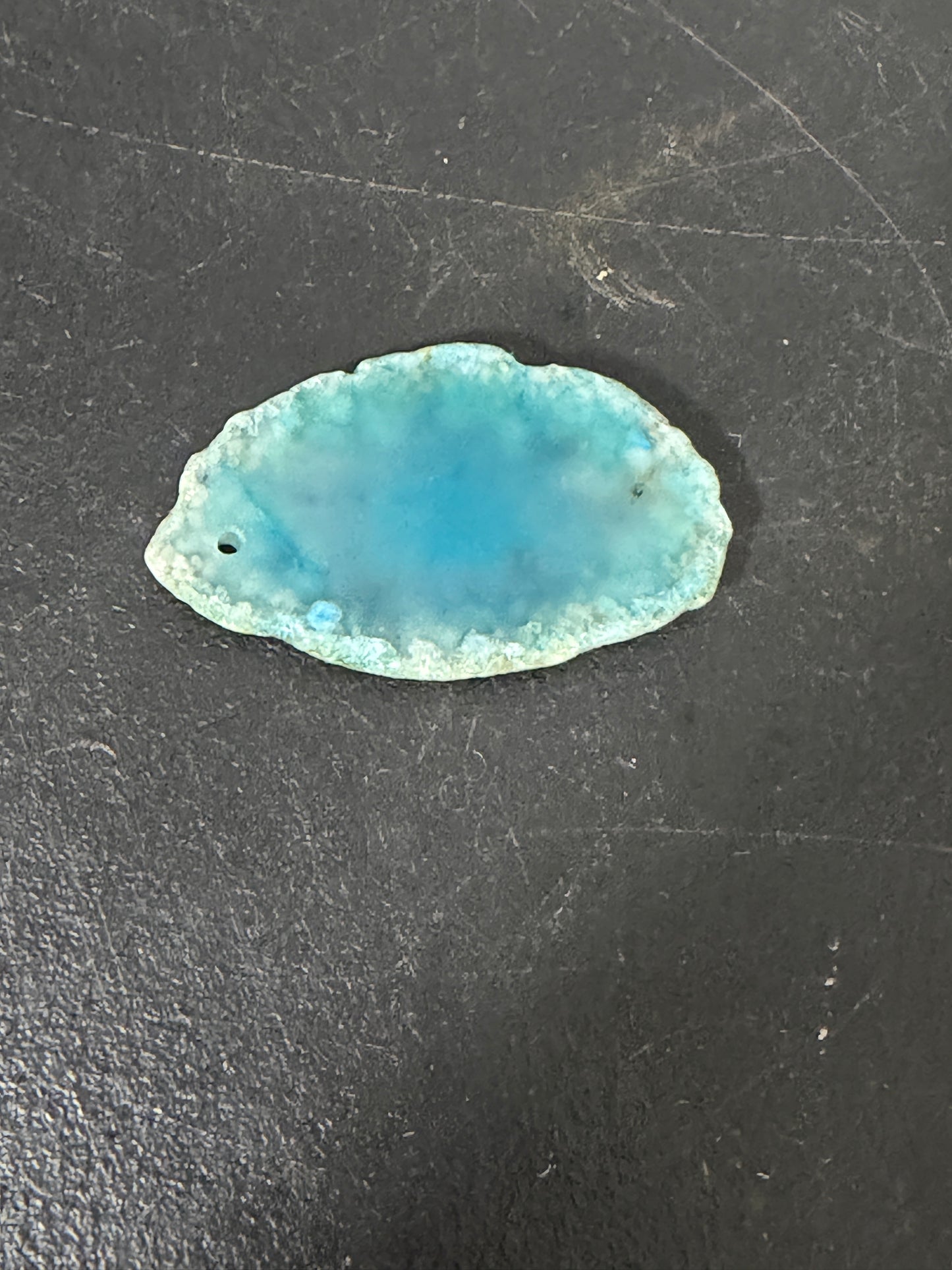 Polished Blue Pectolite Slab Larimar Gemstone Slab - photo 2