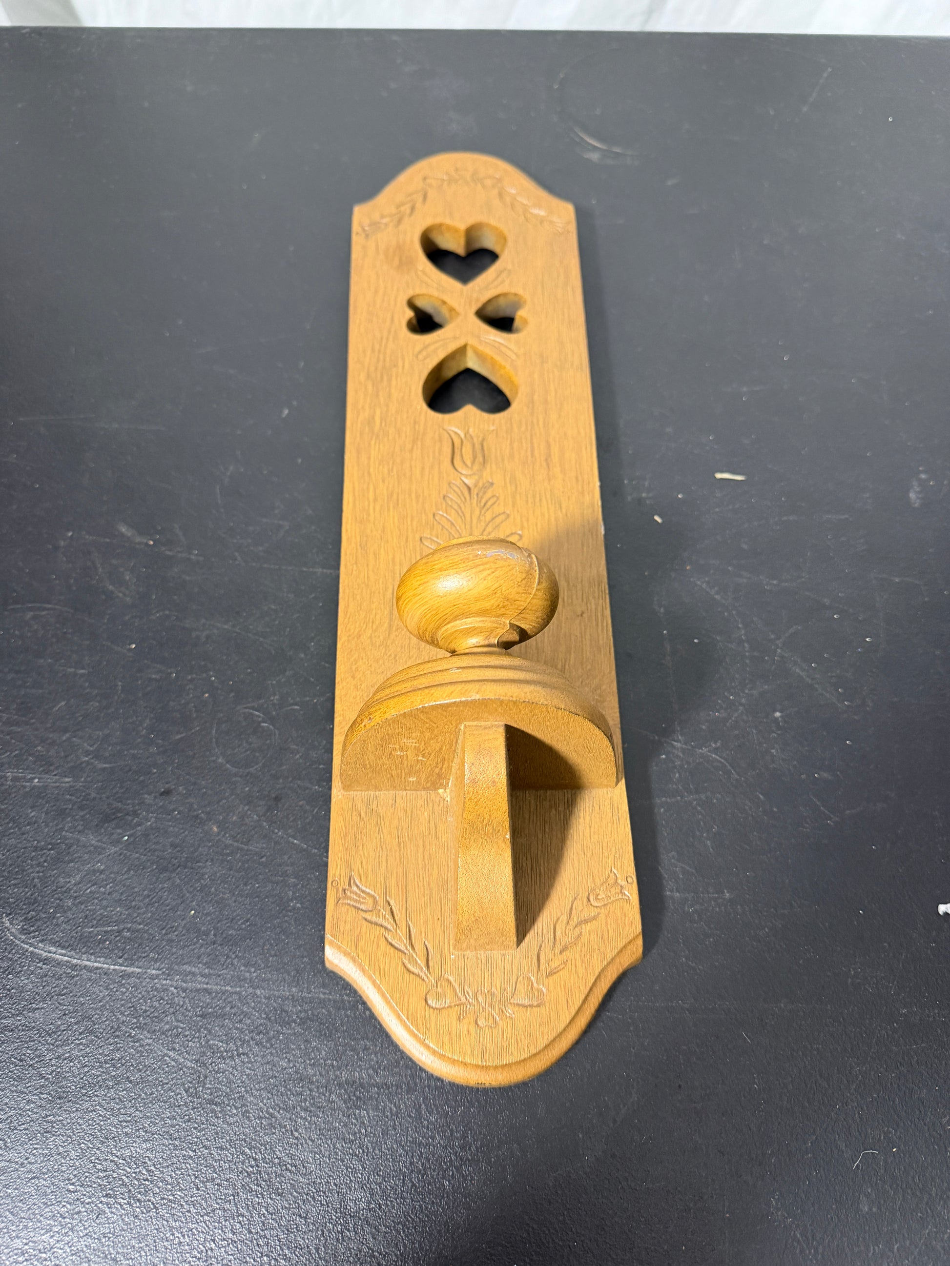 Vintage Burwood Prod. Co Wall Candle Holder with Heart Design