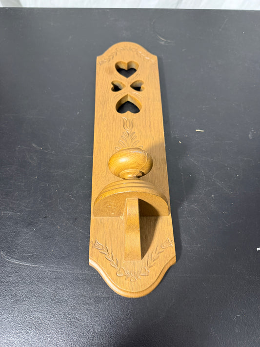 Vintage Burwood Prod. Co Wall Candle Holder with Heart Design
