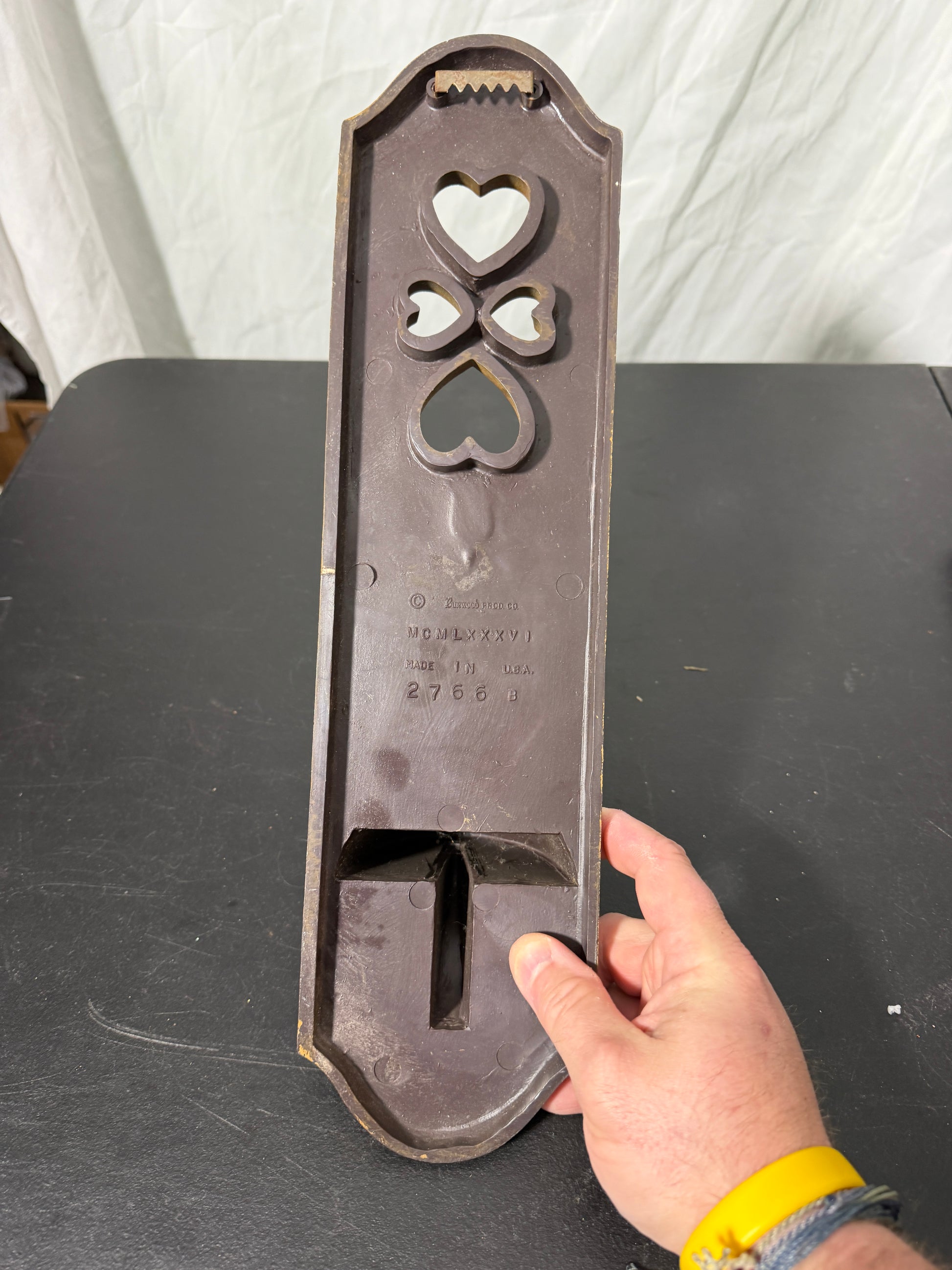 Vintage Burwood Prod. Co Wall Candle Holder with Heart Design - photo 3